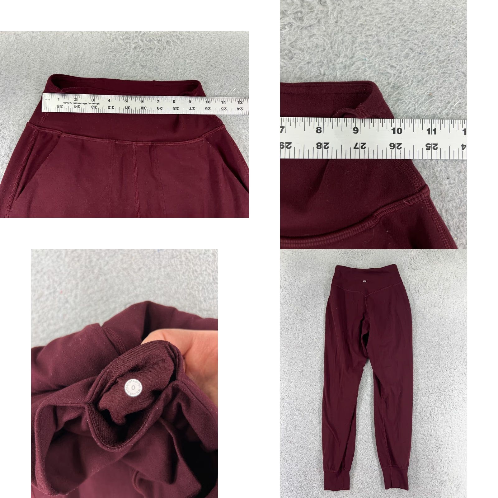 Lululemon Lululemon Align Jogger Pants Womens 0 Red Zip Pocket Athletic Yoga Wearing Size 25" / US 0 / IT 36 - 8 Thumbnail