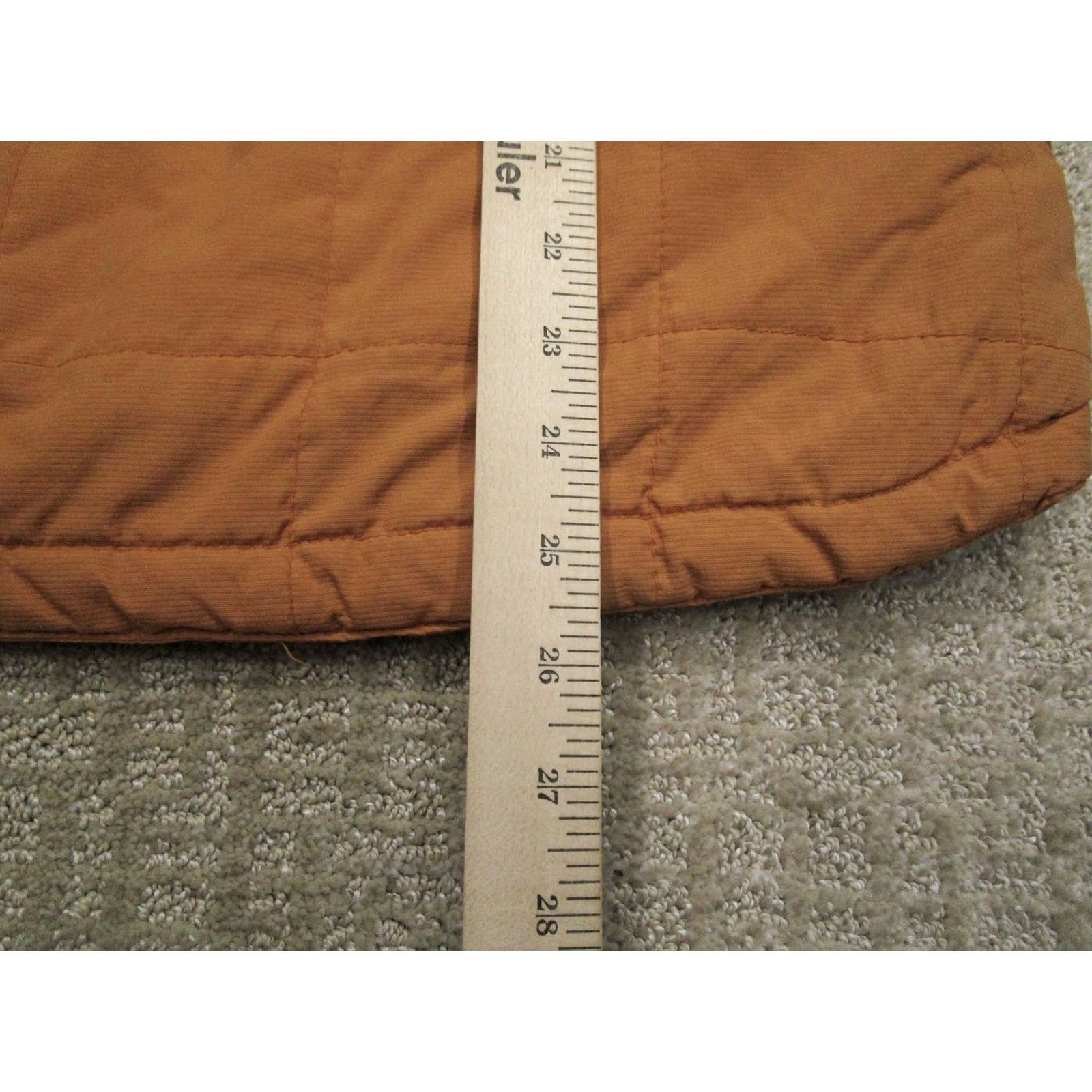 Vintage Powder River Outfitters Vest Mens Medium Orange Quilted Outdoor Western Utility Vest Size US M / EU 48-50 / 2 - 6 Thumbnail