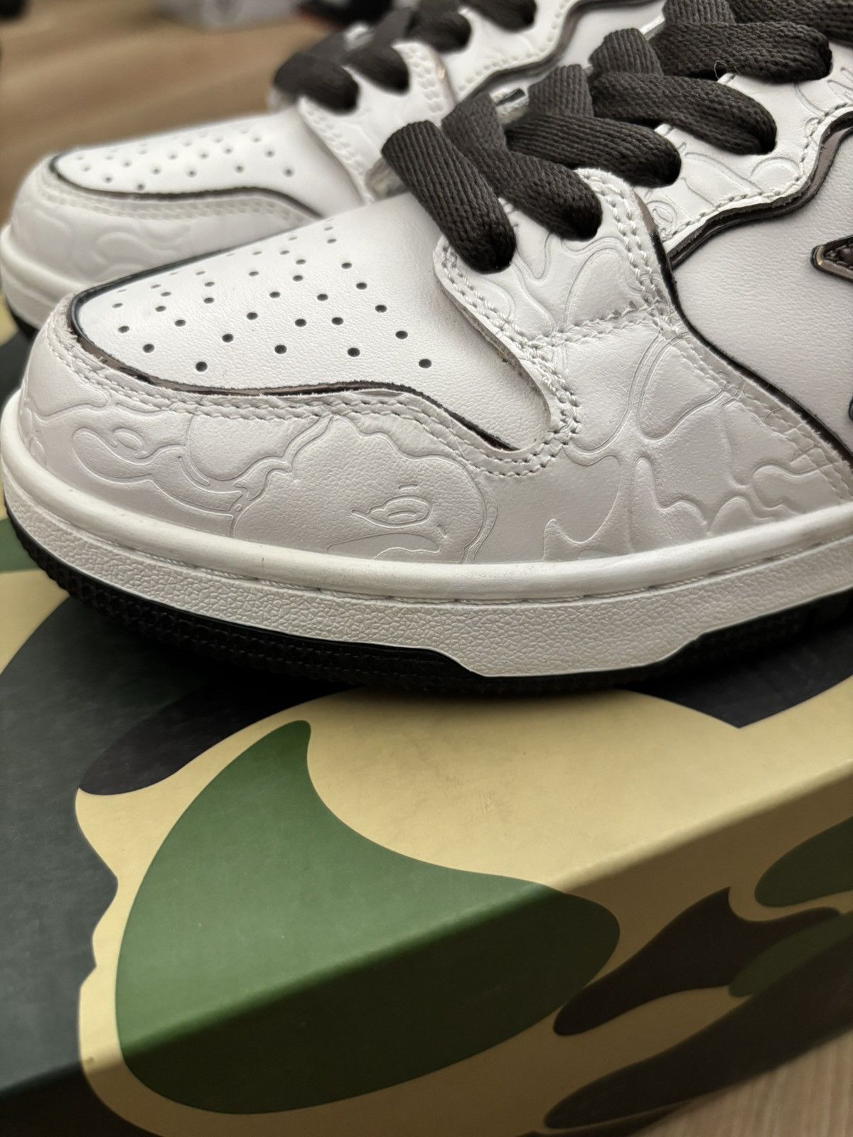 Bape A Bathing Ape Bape SK8 Sta White Silver Size US 6 / EU 39 - 13 Thumbnail