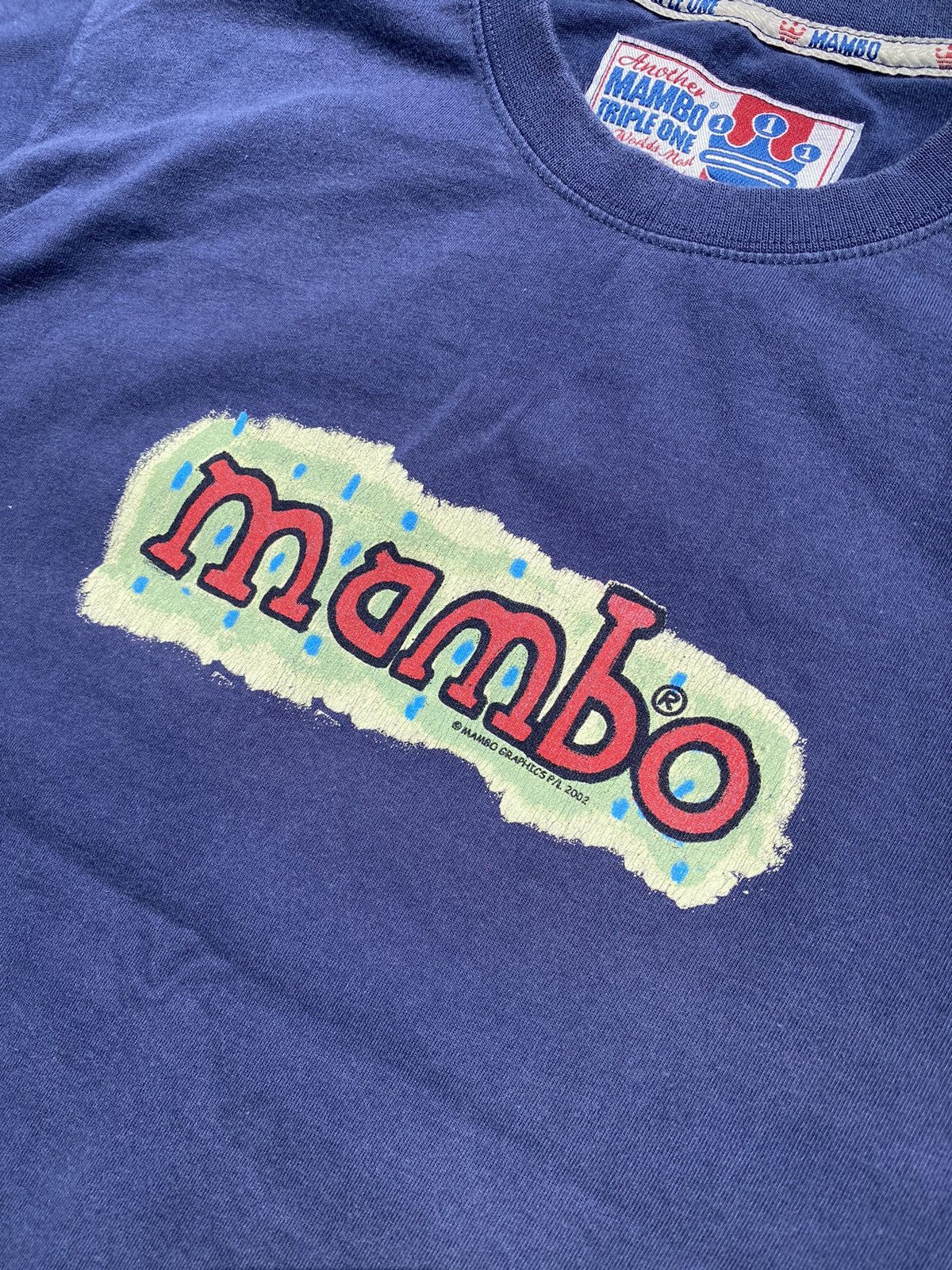Mambo Mens Vintage Mambo 2002 Big Logo T Short Tee Size US M / EU 48-50 / 2 - 4 Thumbnail