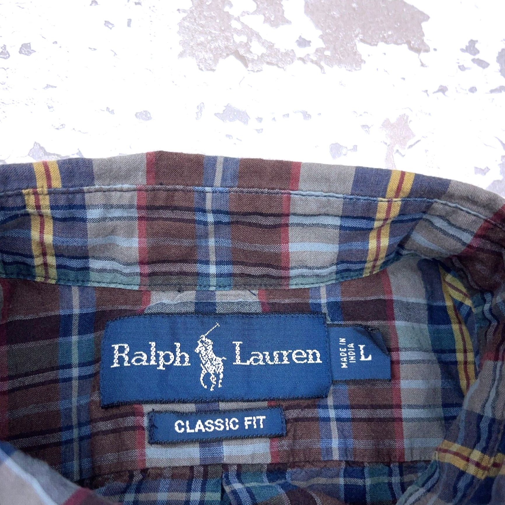Ralph Lauren Ralph Lauren Shirt Men Large Blue Red Plaid Button-Up Classic Fit Tartan Camp Size US L / EU 52-54 / 3 - 4 Thumbnail