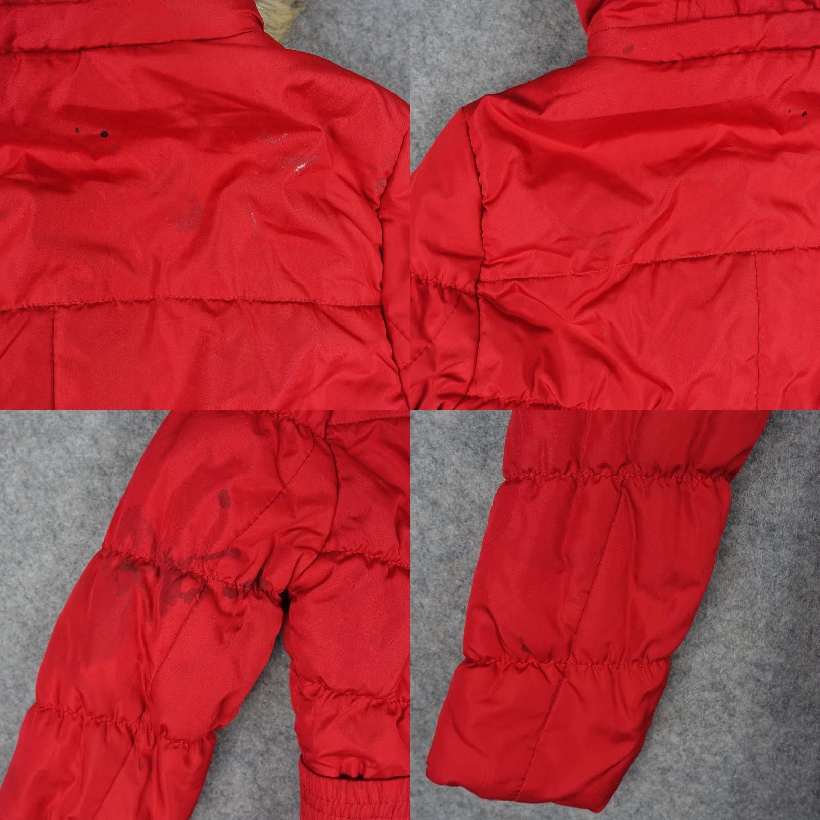 Vintage VINTAGE Dollhouse Coat Womens XS Red Faux Fur Hooded Quilted Puffer Jacket Y2K Size XS / US 0-2 / IT 36-38 - 9 Thumbnail
