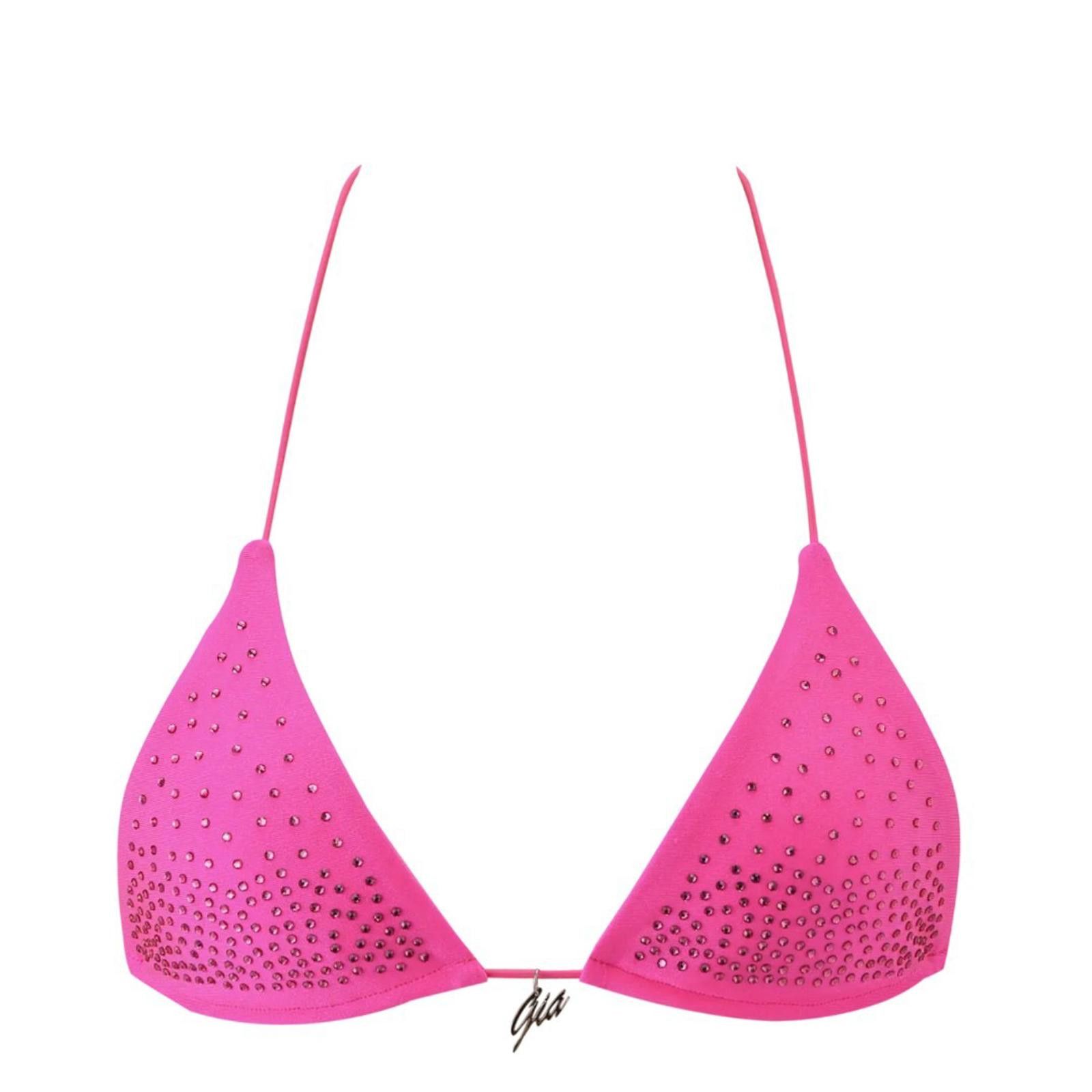Designer NWT I.AM.GIA Bambi Diamante Bikini Top in Hot Pink Sz XXS Size ONE SIZE - 8 Thumbnail