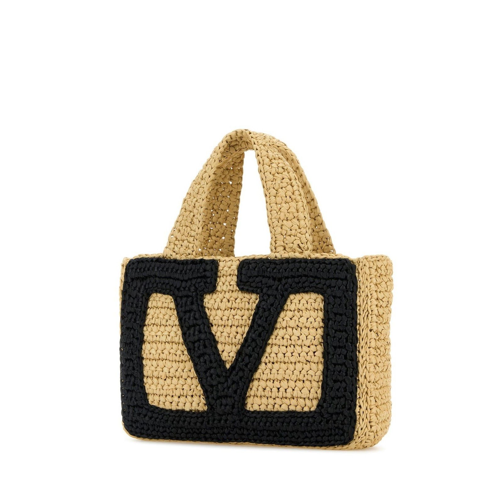 Valentino VALENTINO GARAVANI Viva Superstar Small Brown Black Raffia T Size ONE SIZE - 2 Thumbnail