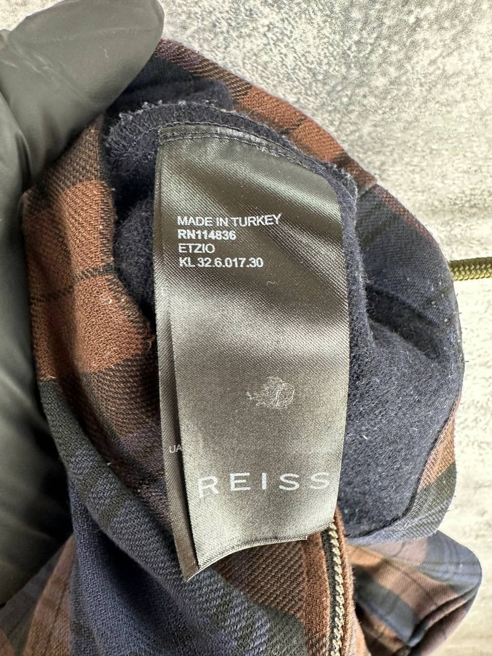 Reiss REISS Etzio Zip-Up Through Checked Overshirt Jacket Wool Size US S / EU 44-46 / 1 - 14 Thumbnail