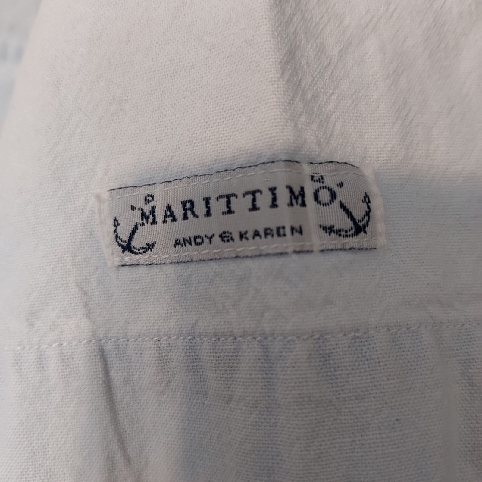 Other Andy and Karen Maritimmo Blue Button Up Front Pockets Shirt Size US M / EU 48-50 / 2 - 7 Thumbnail