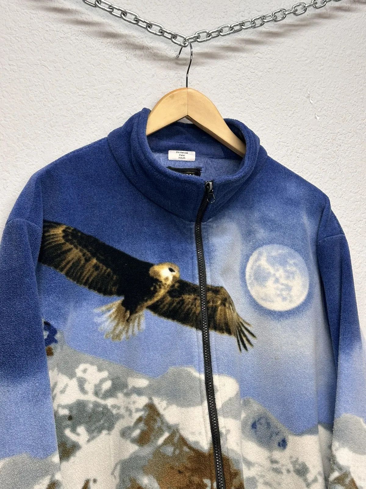14th Addiction Vintage Animal Eagle🦅 Fleece Wolf 🐺 Sherpa Jacket USA Size US XXL / EU 58 / 5 - 4 Thumbnail
