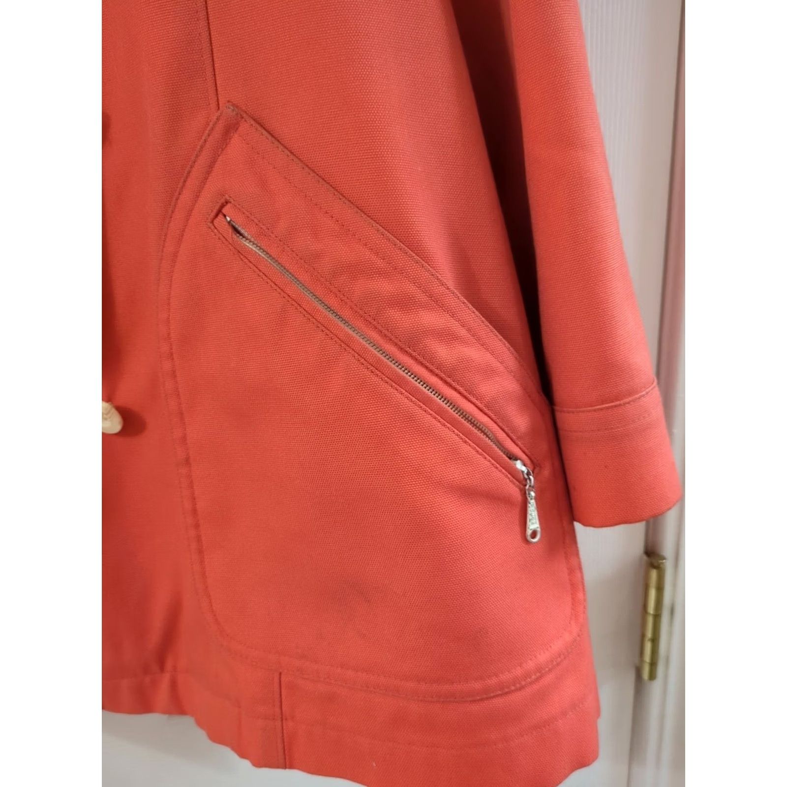 Vintage VINTAGE Misty Harbor Women's Orange Wool Blend Jacket Coat Removable Liner Size 16 Size XXL / US 16-18 / IT 52-54 - 8 Thumbnail