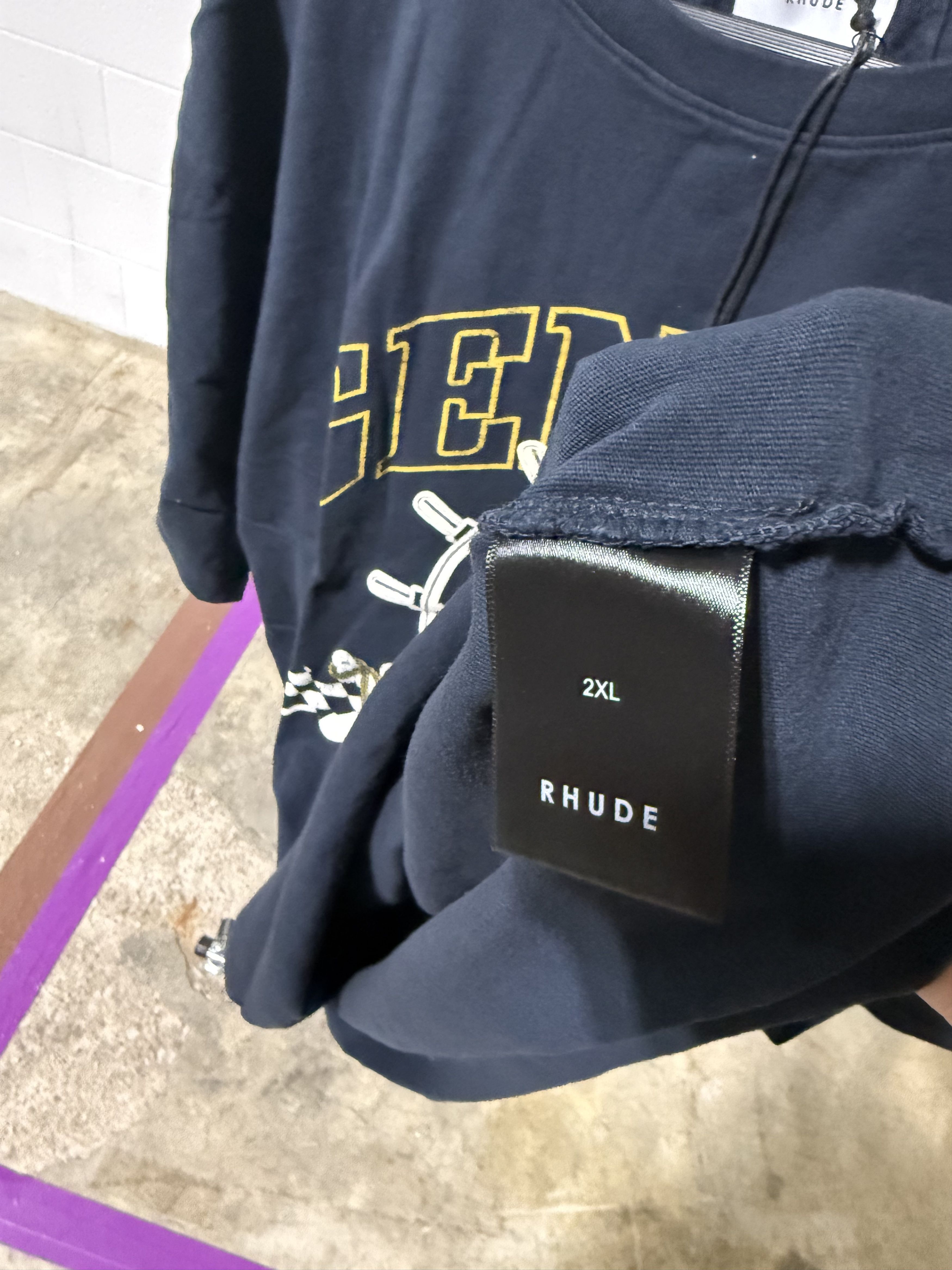 Rhude Rhude Geneve Catamaran Tee 'Vintage Black' Size US XXL / EU 58 / 5 - 3 Thumbnail