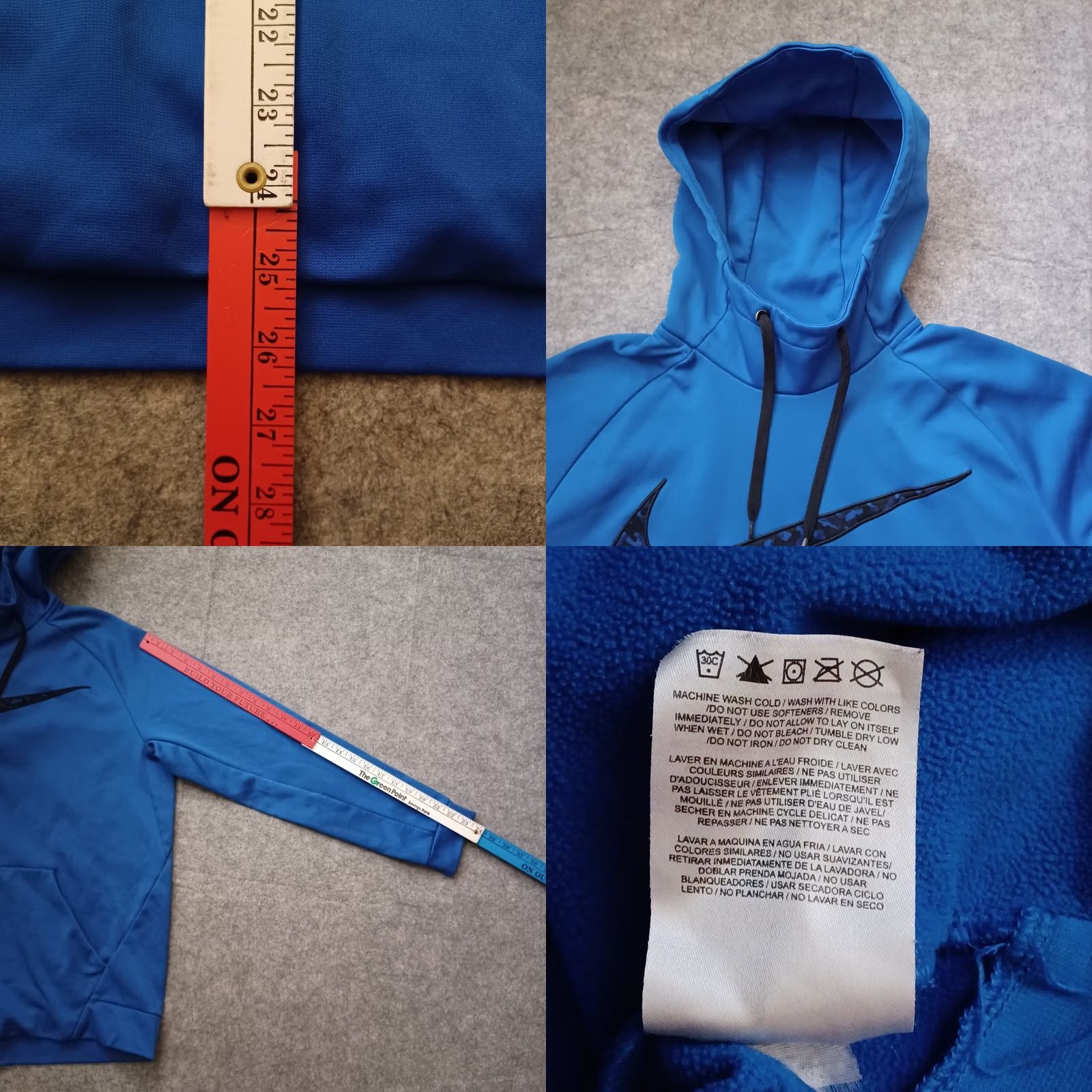 Nike Nike Hoodie Mens Large Blue Therma Fit Pull Over Long Sleeve Swoosh Logo Regular Fit Size US L / EU 52-54 / 3 - 8 Thumbnail