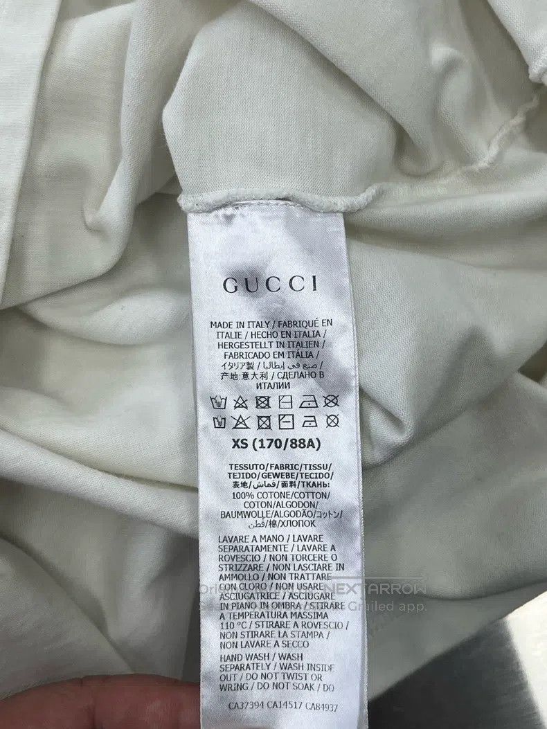 Gucci Gucci Beige blade letter print logo short sleeve Size US XS / EU 42 / 0 - 4 Thumbnail