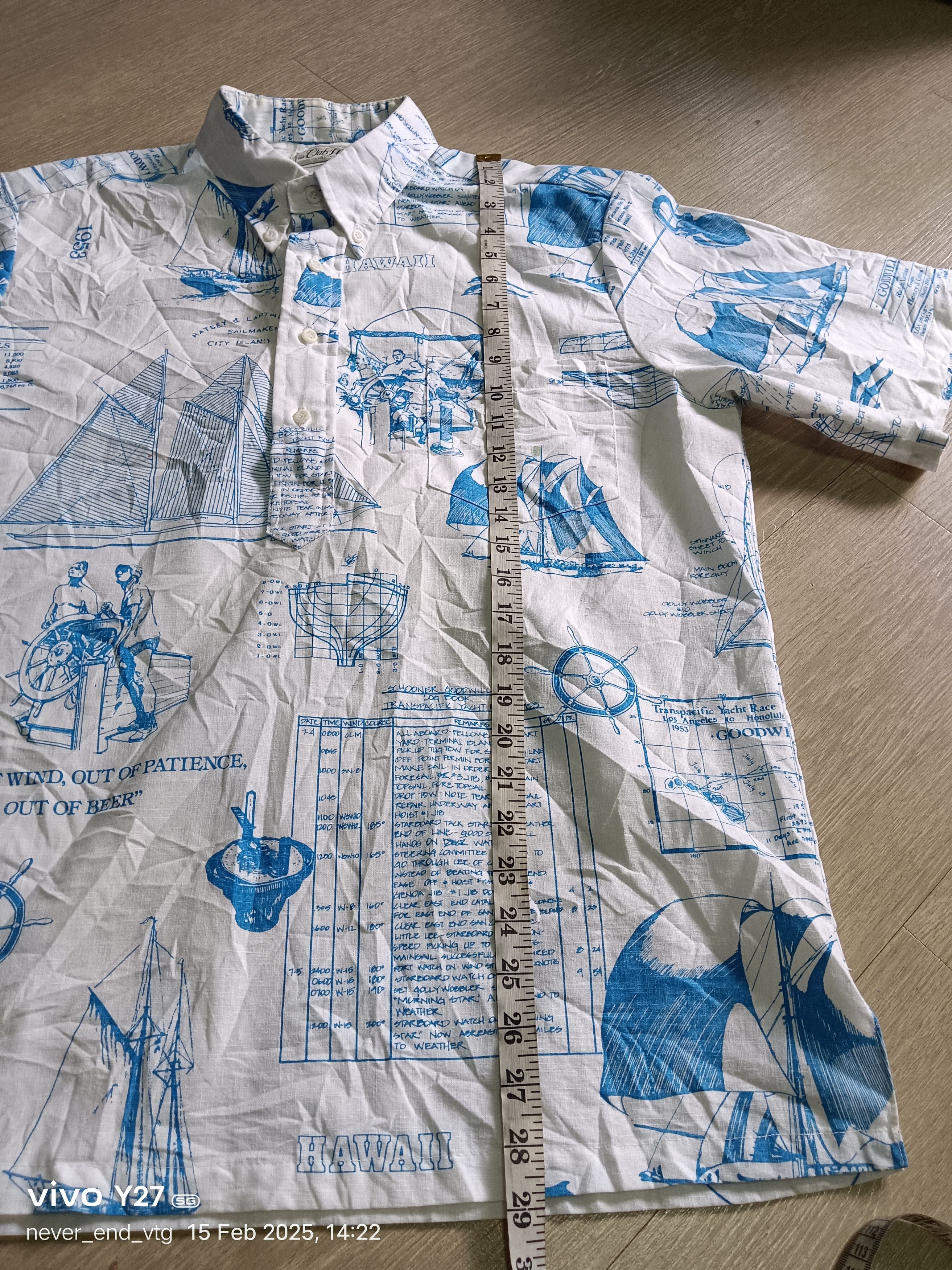 Designer VINTAGE KAHALA TRANSPACIFIC YACTH Size US L / EU 52-54 / 3 - 8 Thumbnail