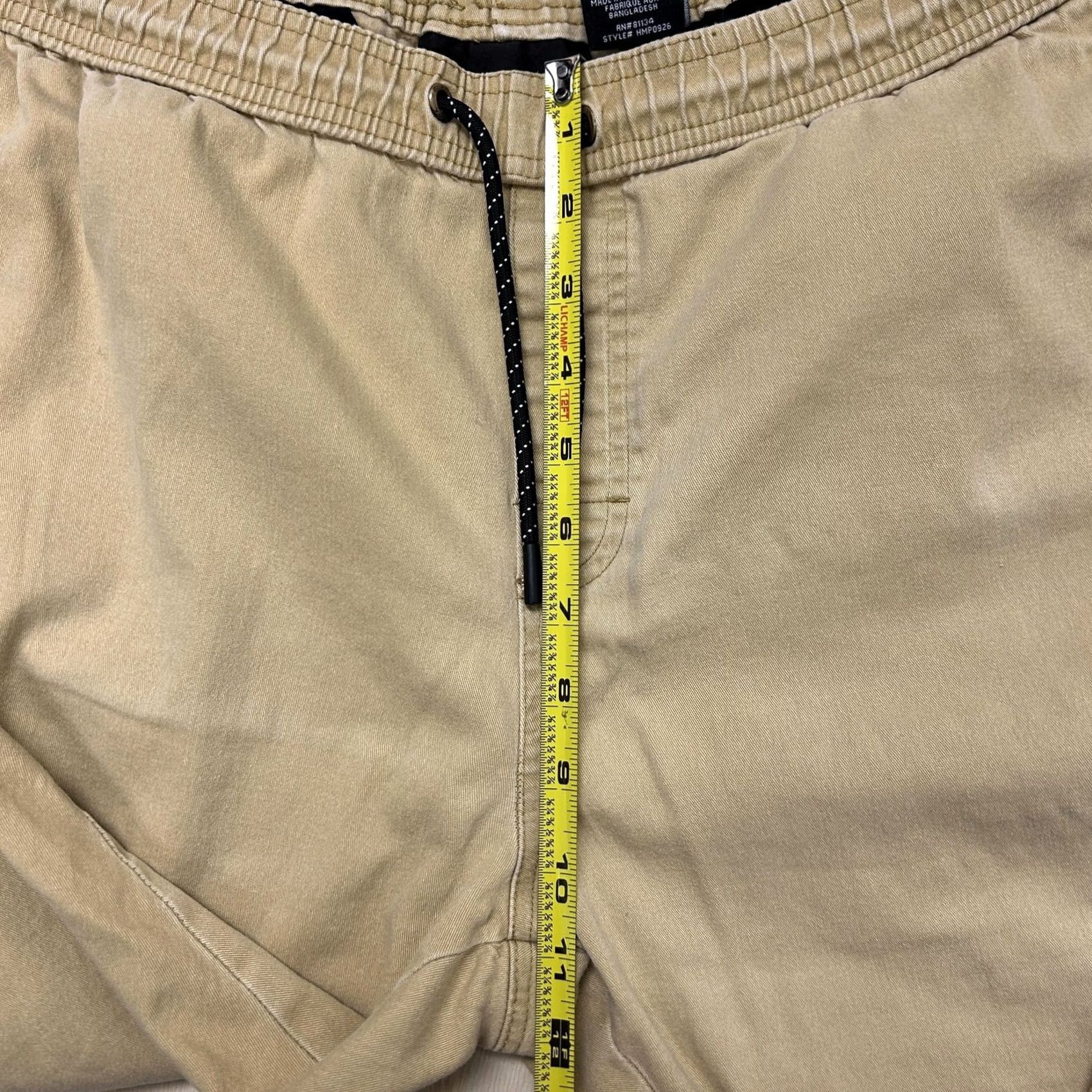 Vintage Tony Hawk Jogger Pants Mens Large Beige Canvas Elastic Waist Casual Stretch Size US 33 - 6 Thumbnail