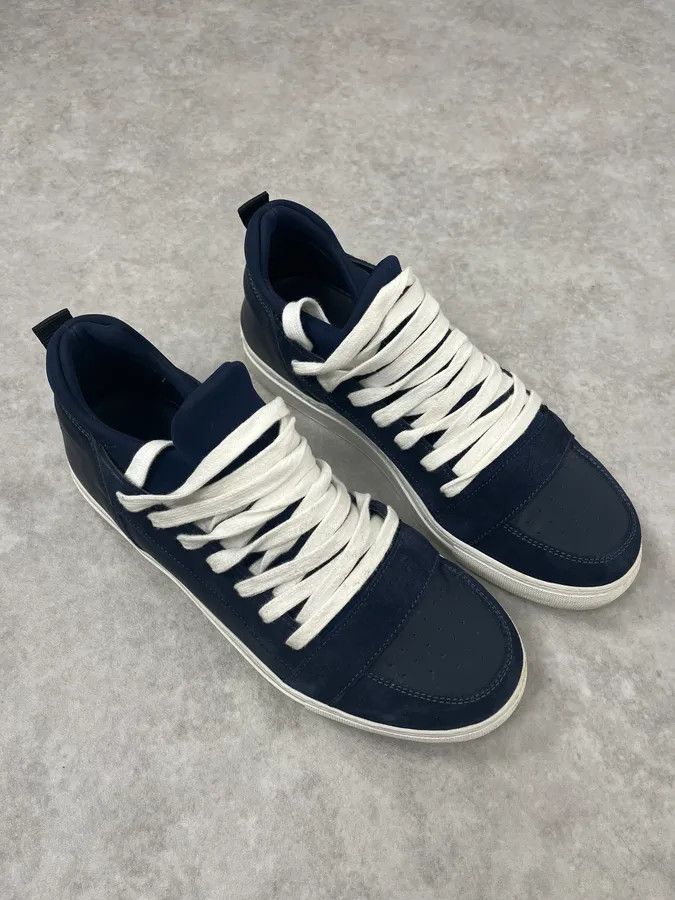 Kris Van Assche Kris Van Assche Navy & White Megalaced Sneakers Size US 9 / EU 42 - 6 Thumbnail