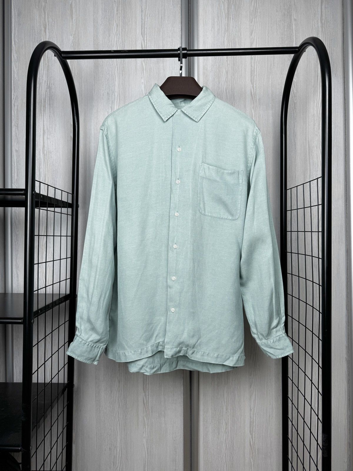 Vintage Polo Ralph Lauren Caldwell Shirt Silk Linen Cuban M