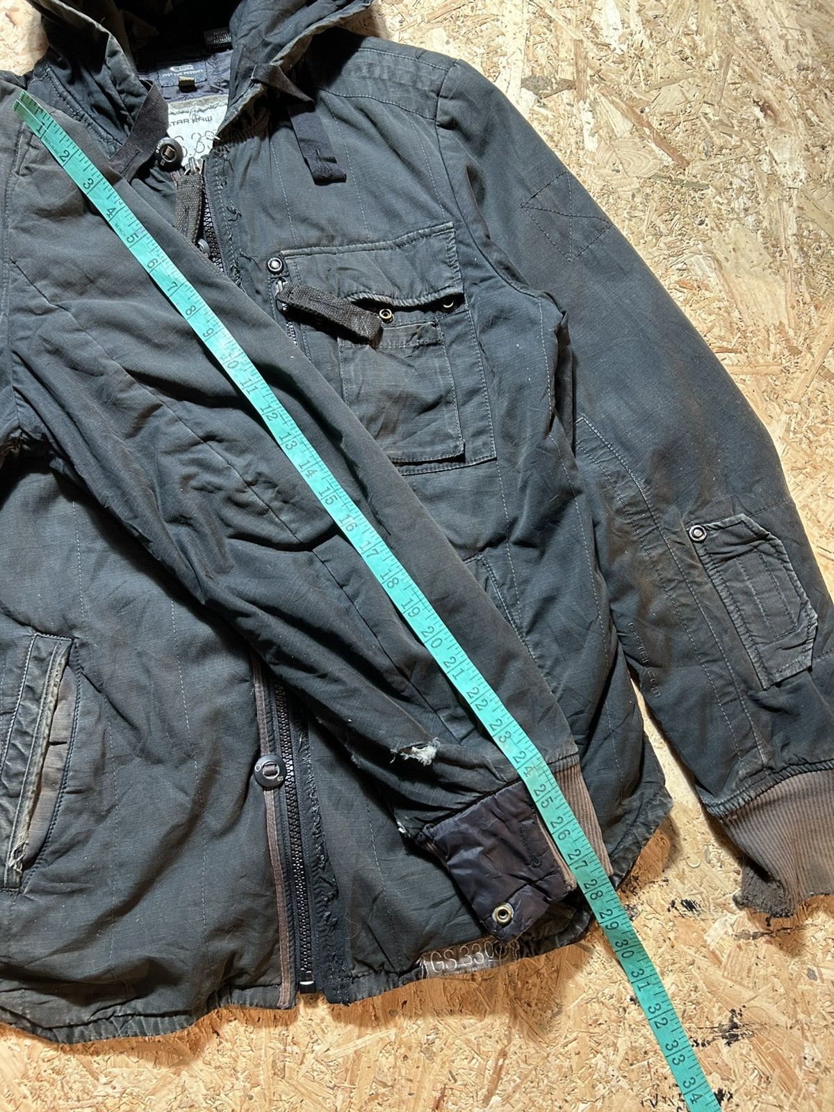 G-Star Vintage Y2K G Star Raw Tactical Zipper Hoodie Size US L / EU 52-54 / 3 - 25 Thumbnail