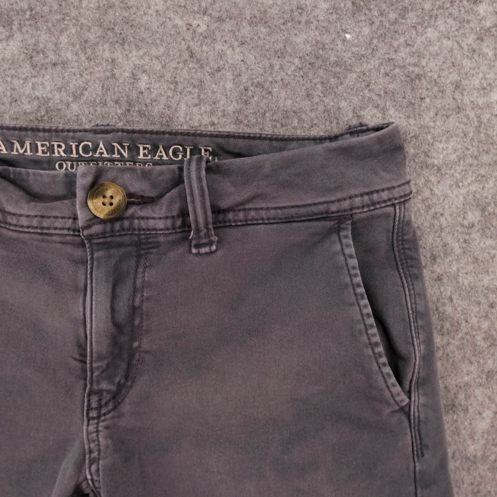 American Eagle Outfitters American Eagle Shorts Womens 0 Flat Front Chino Midi Super Stretch X Blue Size 25" / US 0 / IT 36 - 5 Thumbnail