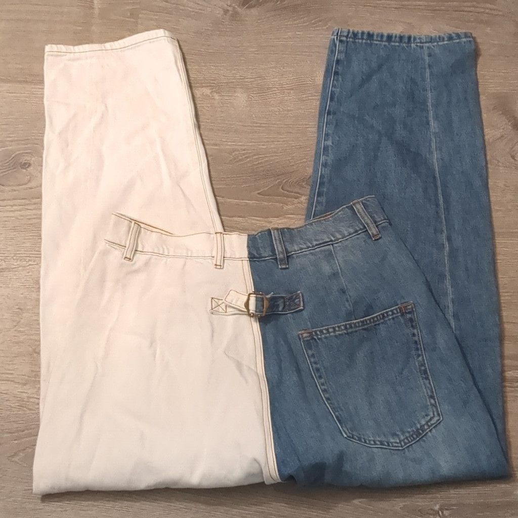 Sandrine Rose Sr vs Sandrine Rose Color Block Retro Jeans Milky Way 30 Size 30" / US 8 / IT 44 - 5 Thumbnail