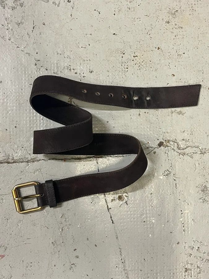 Miu Miu MiuMiu Brown Suede Leather Belt Size ONE SIZE - 3 Thumbnail