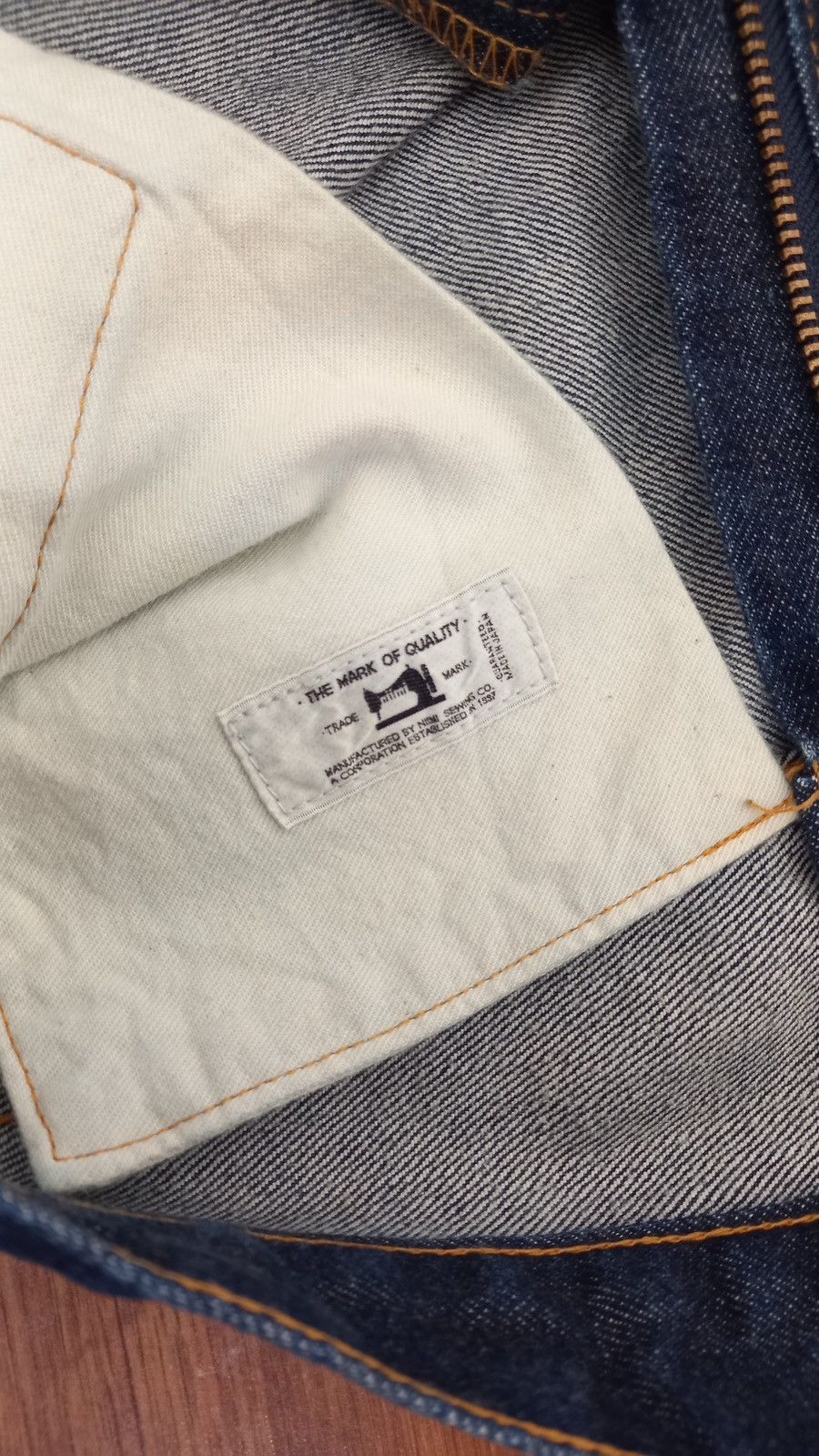 RESOLUTE Resolute 712 Denim Blue Jeans Made In Japan W31 Selvedge Size US 31 - 5 Thumbnail