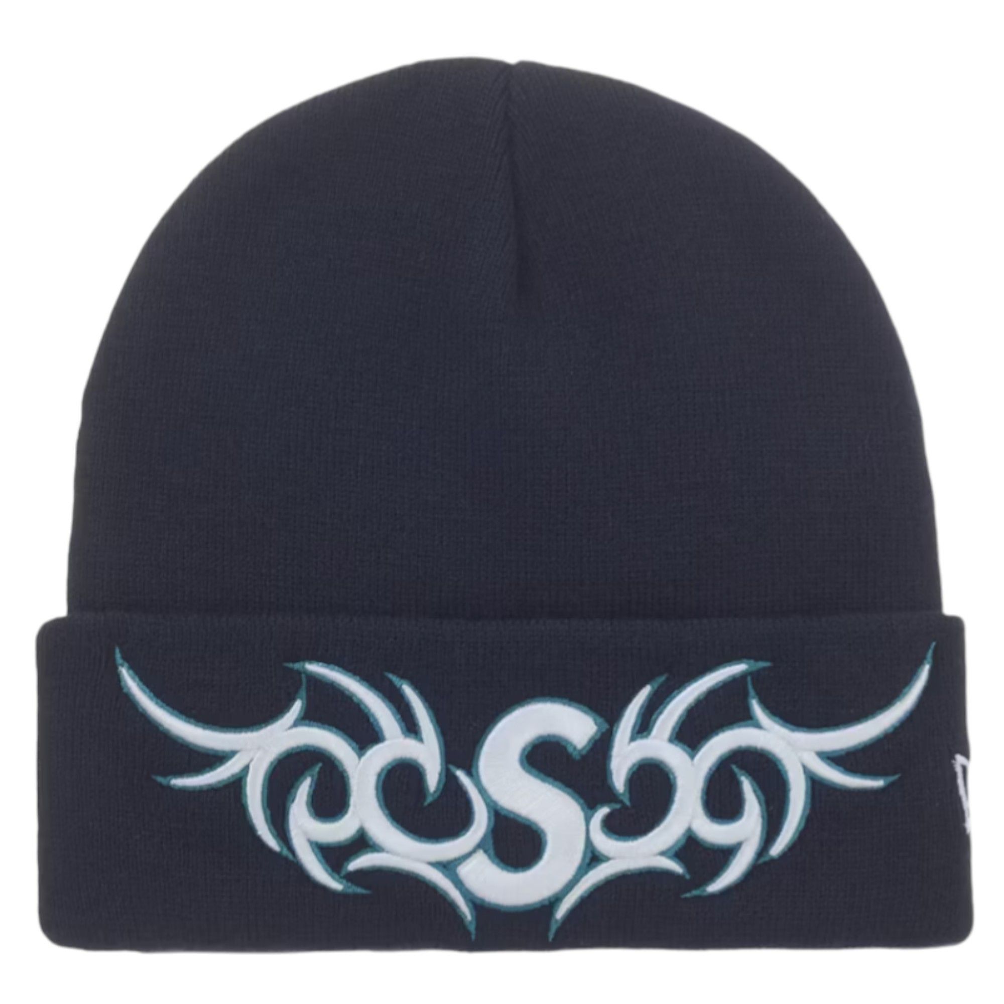 Supreme Supreme New Era® Devil S Logo Beanie Navy | Grailed