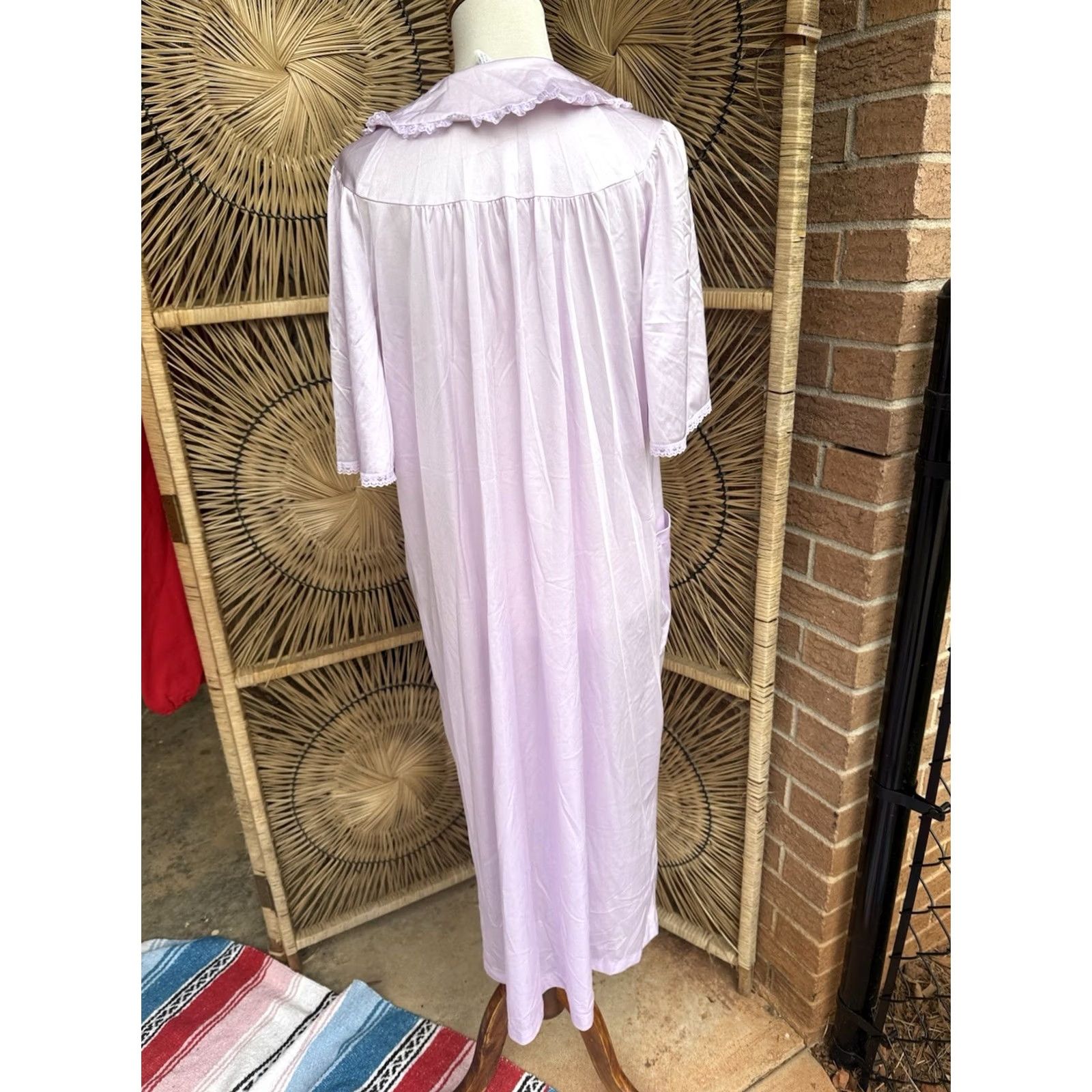 Vintage VINTAGE Nancy King Purple Nightgown Lingerie One Piece Small Nylon USA Women Nightgown Womens Small Nylon Nightgown Size ONE SIZE - 4 Thumbnail