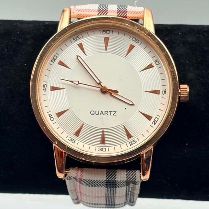 Other Rose Gold Plaid Men’s Watch Size ONE SIZE - 2 Thumbnail