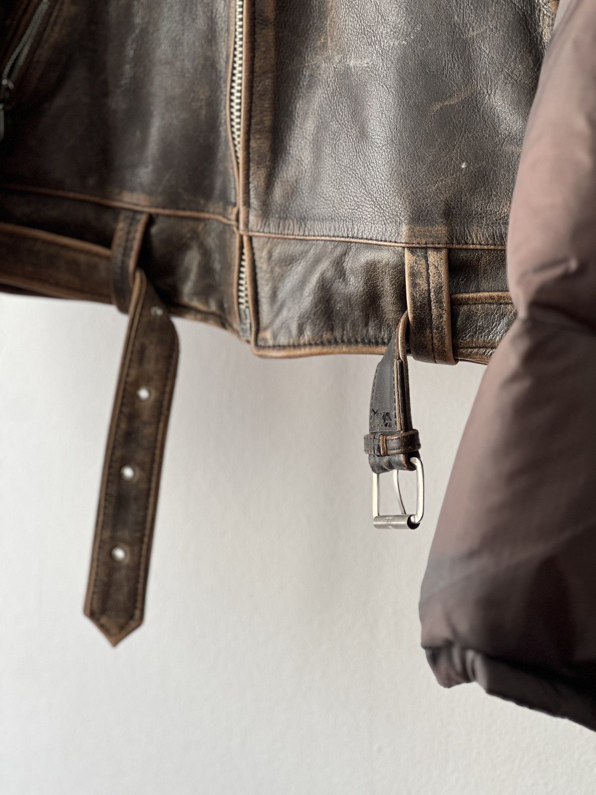 Chevignon × Japanese Brand × Vintage Chevignon WRD leather puffer jacket Size US XL / EU 56 / 4 - 5 Thumbnail