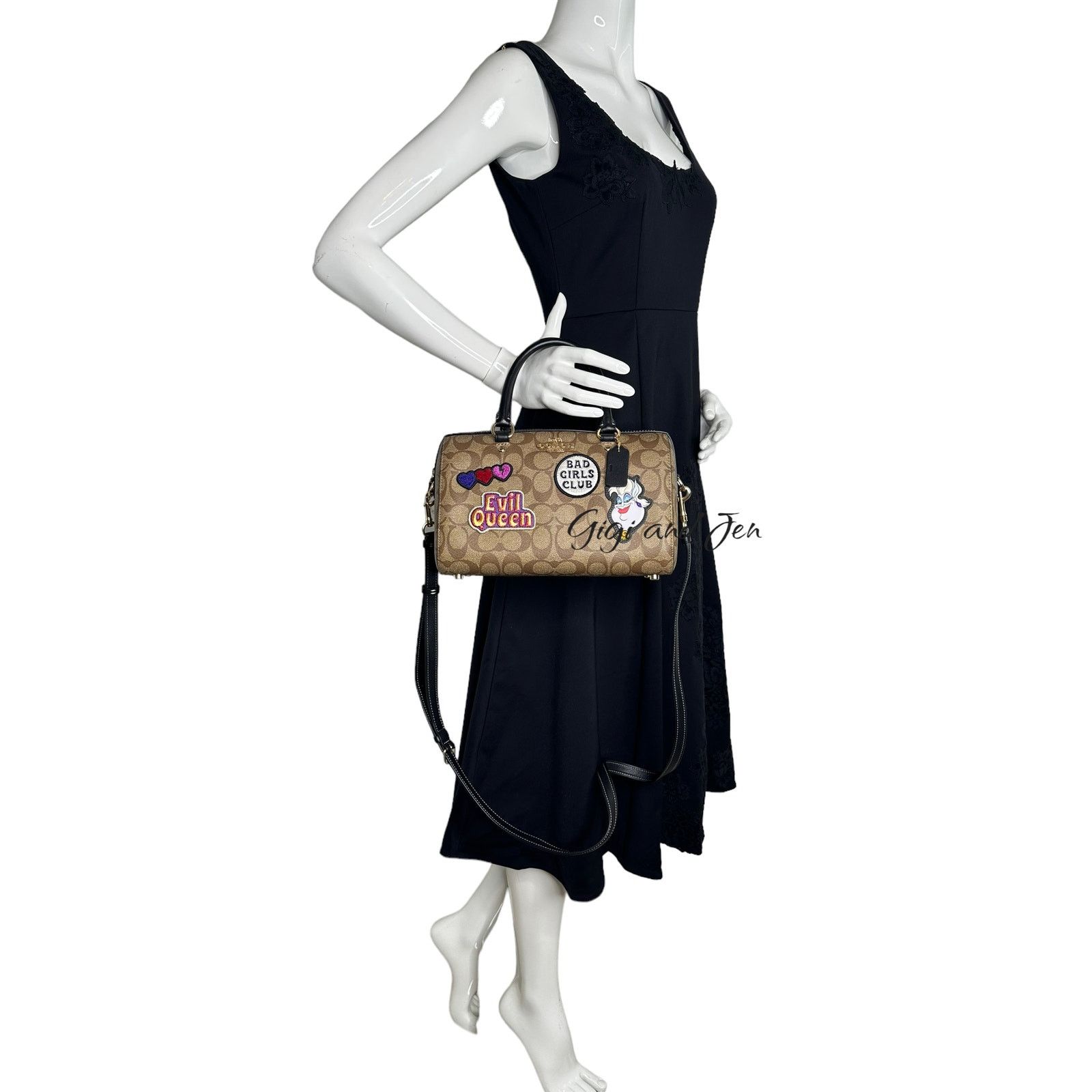 Coach Coach Rowan Satchel In Signature Canvas With Disney Patches Size ONE SIZE - 10 Thumbnail
