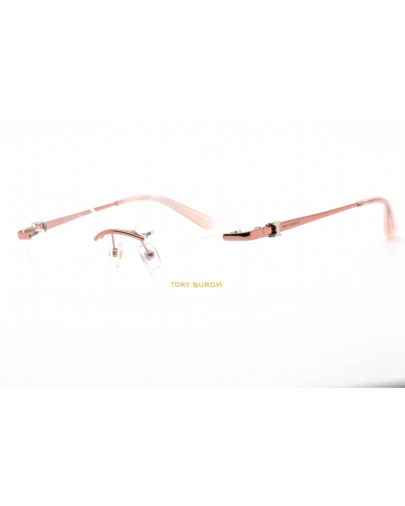 image of Tory Burch Ty1059 Eyeglasses Shiny Brown/gold / Clear Lens, Women's