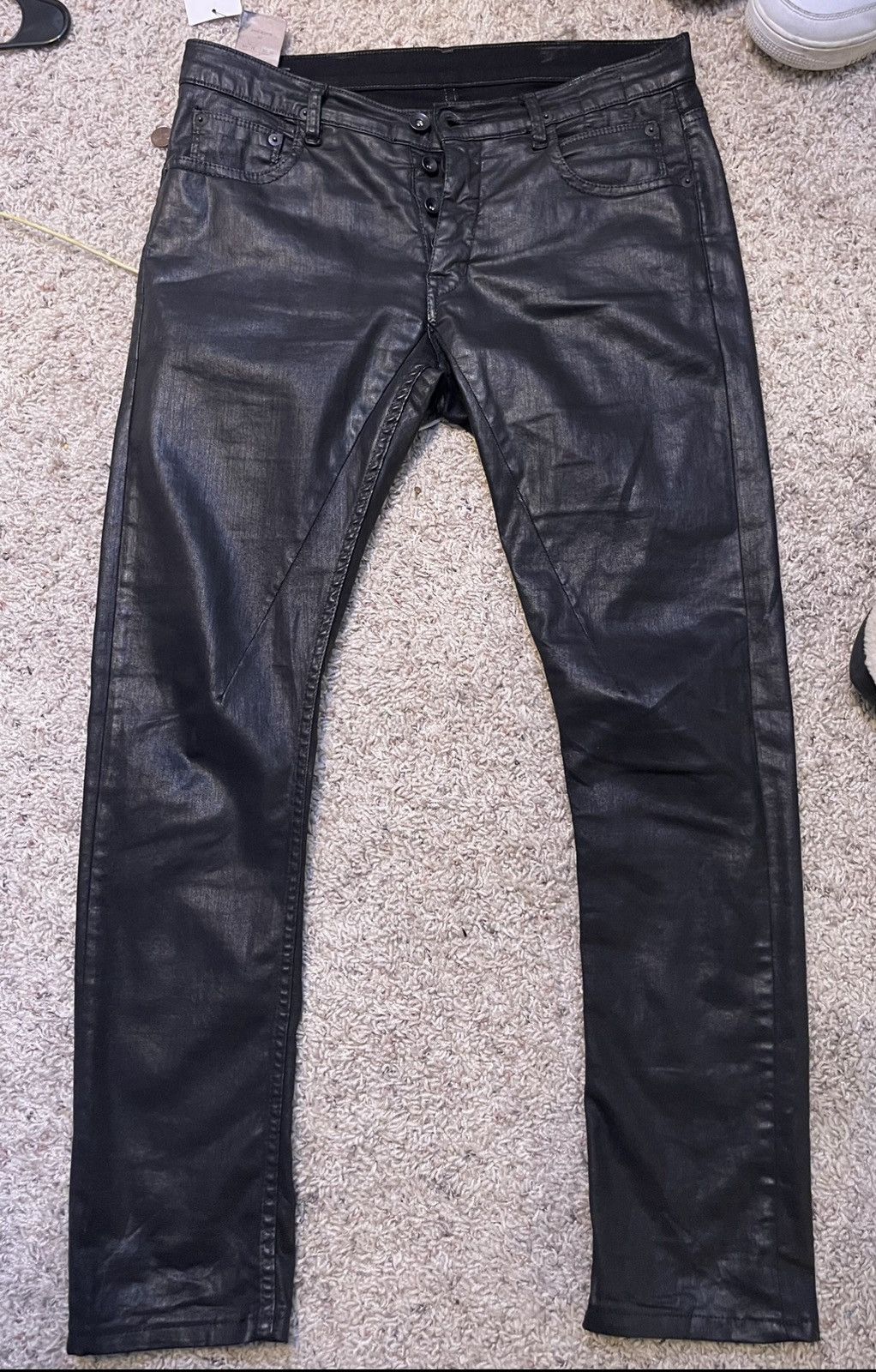 Rick Owens Rick Owens Heavy Wax Detroit Cut Denim | Grailed