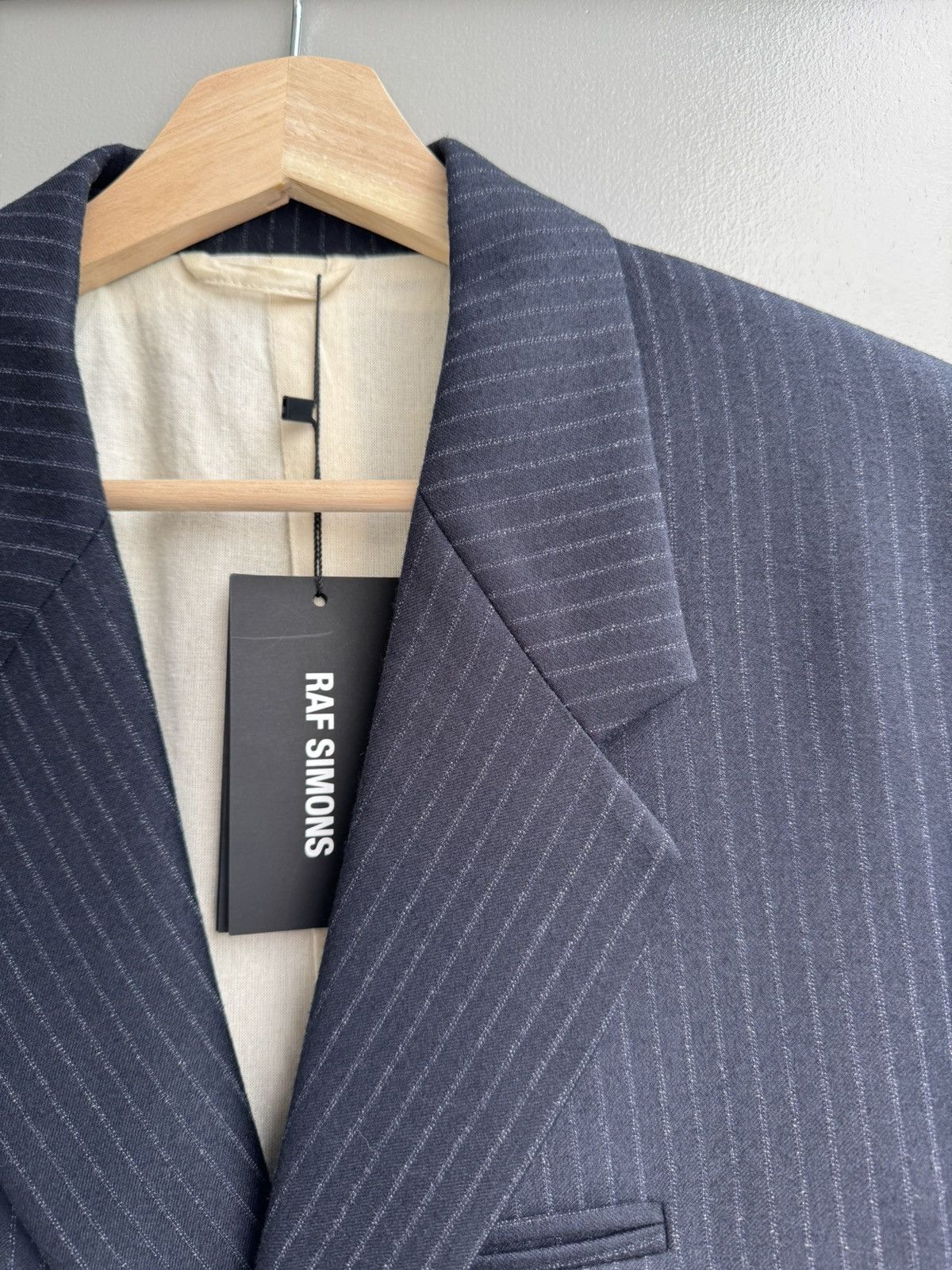 Raf Simons RAF SIMONS Pinstripe Blazer - 20SS Size 50R - 5 Thumbnail