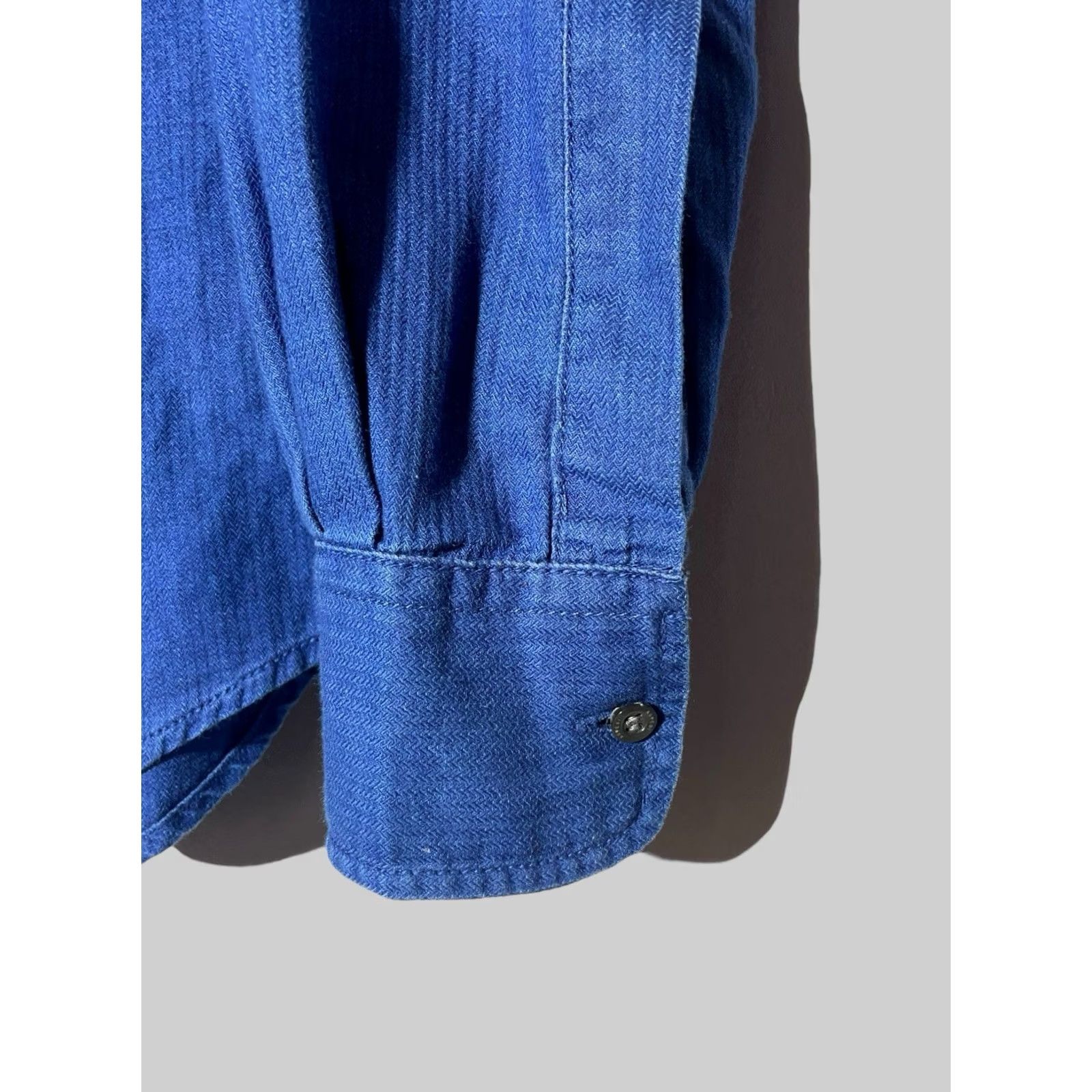 Aspesi Aspesi Shirt Men Long Sleeve Size Small Blue Cotton Button-Up Size US S / EU 44-46 / 1 - 7 Thumbnail