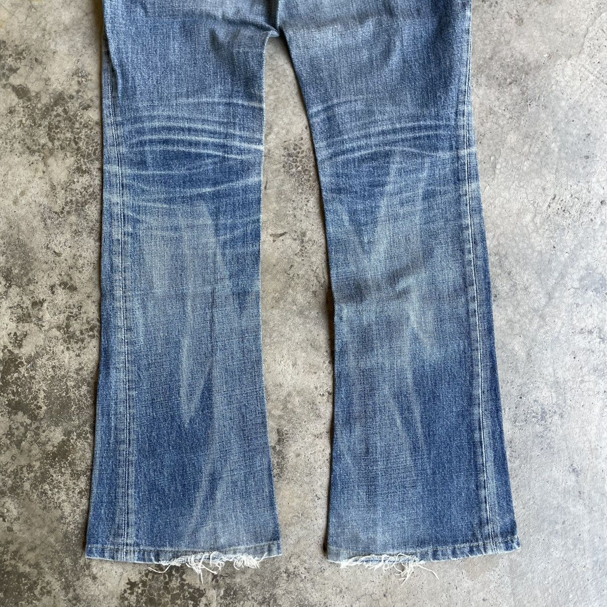 MOUSSY 🔥Vintage Moussy Stoned Washed Ripped Distress Flare Jeans Size 31" - 6 Thumbnail