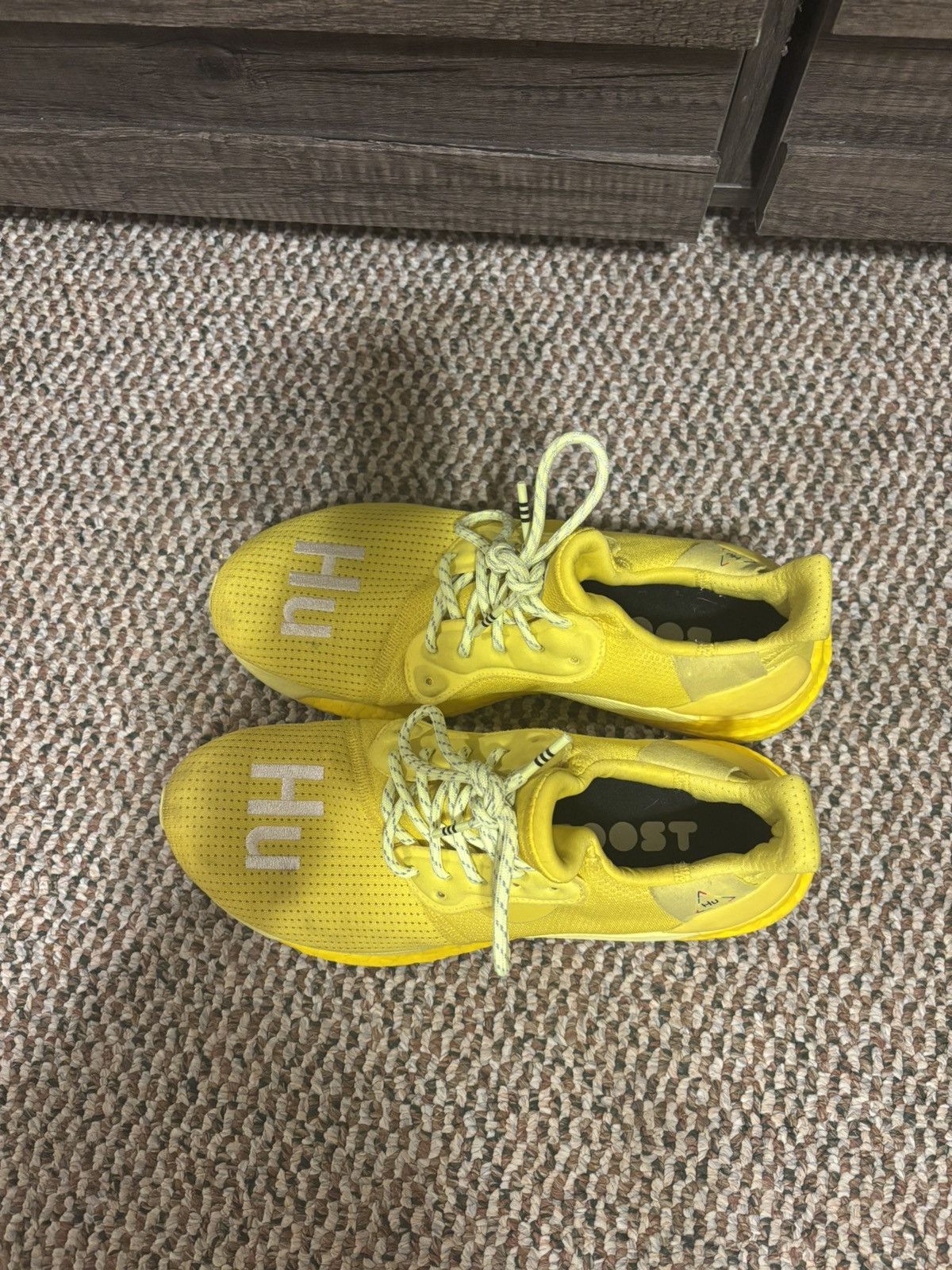 Adidas × Humanrace × Pharrell Adidas x Pharrell Solar Hu Glide Bright Yellow Size 9 Size US 9 / EU 42 - 2 Thumbnail