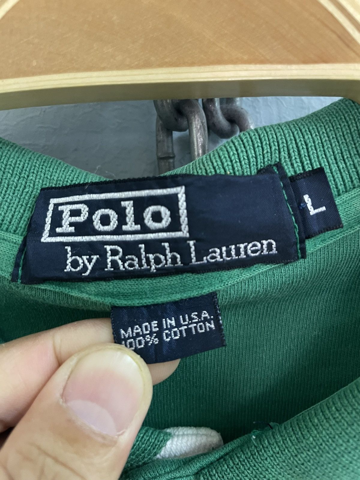 Polo Ralph Lauren Vintage 90s Polo Ralph Lauren long sleeve polo shirt Size US L / EU 52-54 / 3 - 5 Thumbnail