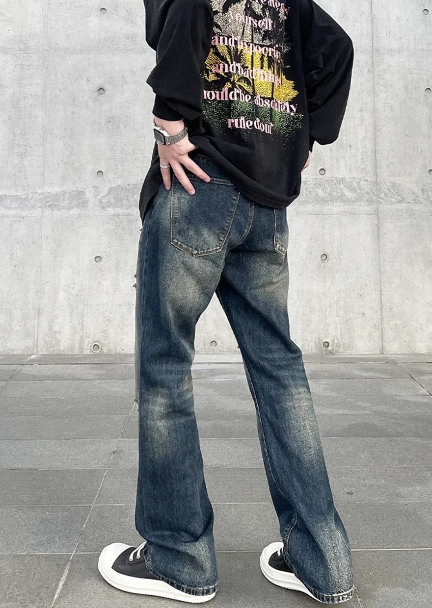 Japanese Brand × Jean Distressed Blue Flared Jeans Size US 30 / EU 46 - 3 Thumbnail