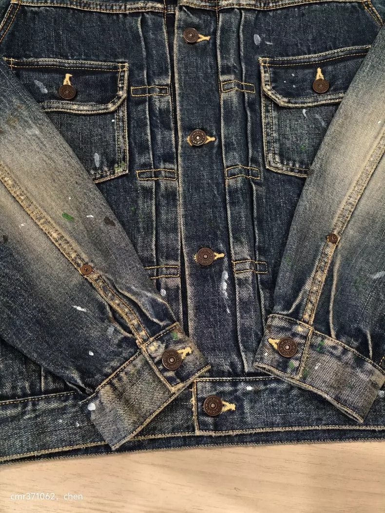 Visvim Visvim VISVIM Jumbo Damaged Denim Jacket 18AW-2506 Size US S / EU 44-46 / 1 - 4 Thumbnail