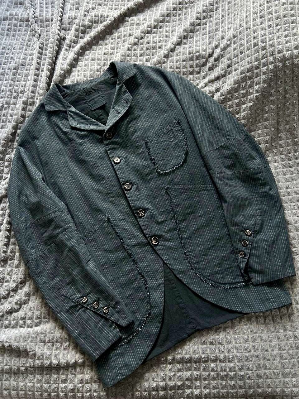 Marc Point Venezia Marc Point Distressed Striped Light Button Jacket Size US M / EU 48-50 / 2 - 4 Thumbnail
