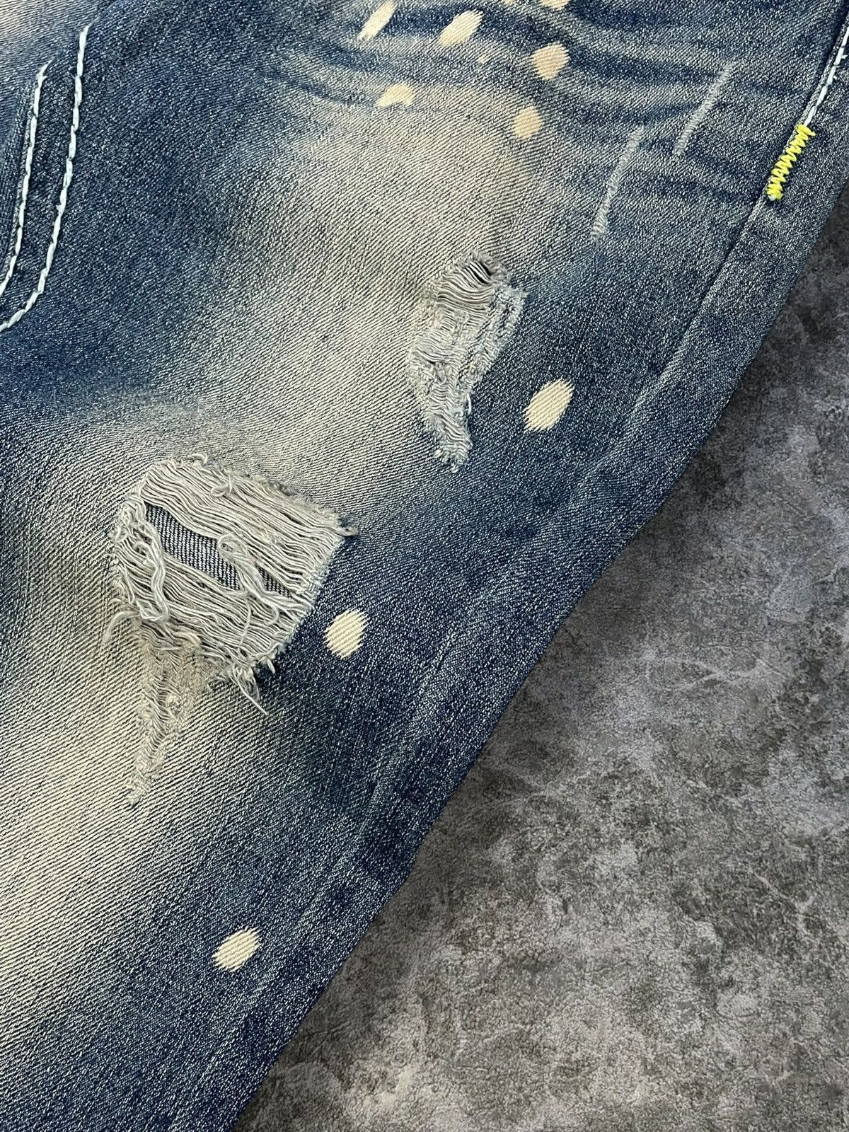Tornado Mart Vintage Japan Designer Meteor Distressed Flared Iconic Denim Size US 32 / EU 48 - 8 Thumbnail