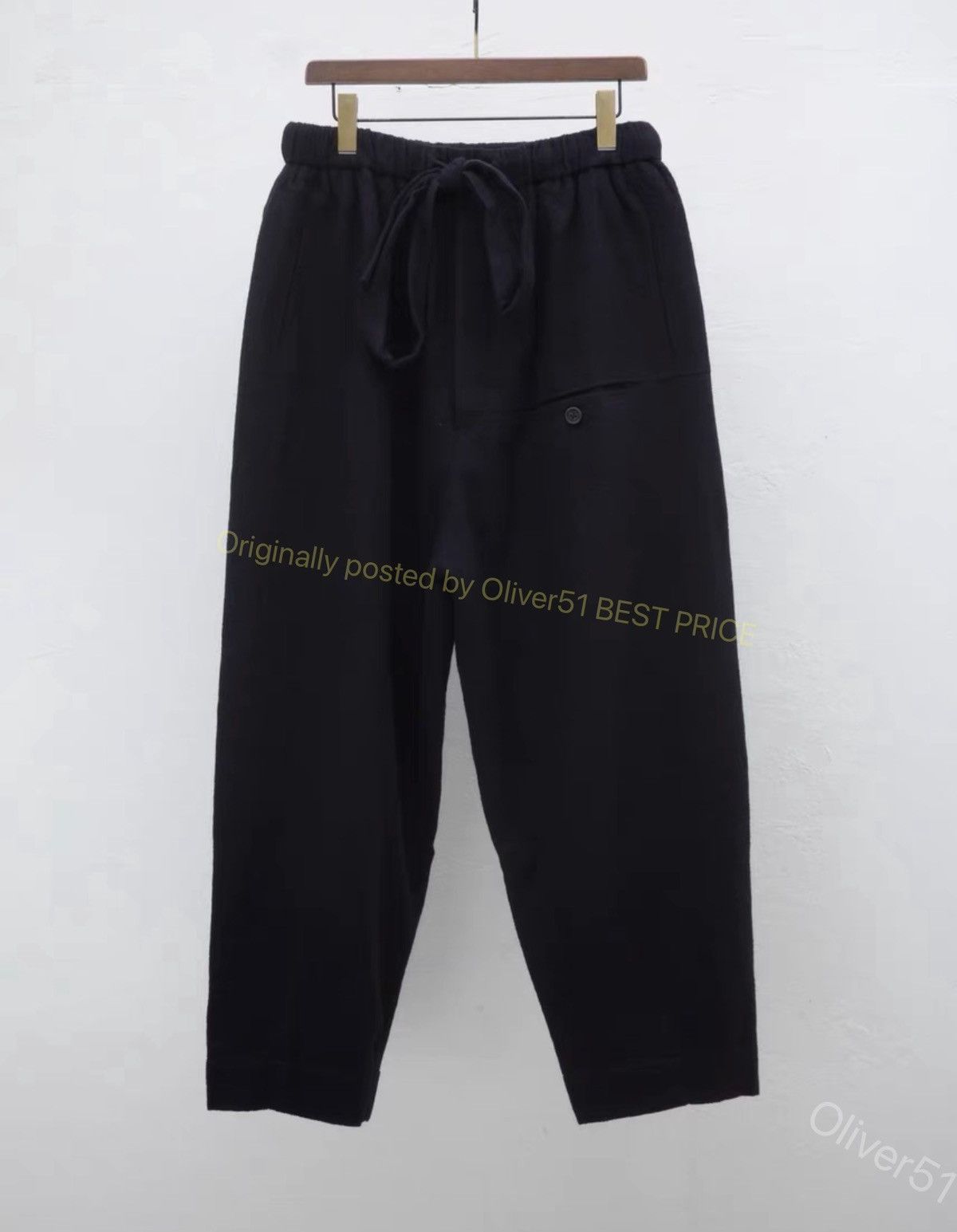 Ziggy Chen Ziggy Chen 22AW Illusion Cashmere Pants YYYY17/2610 Size US 28 / EU 44 - 1 Thumbnail