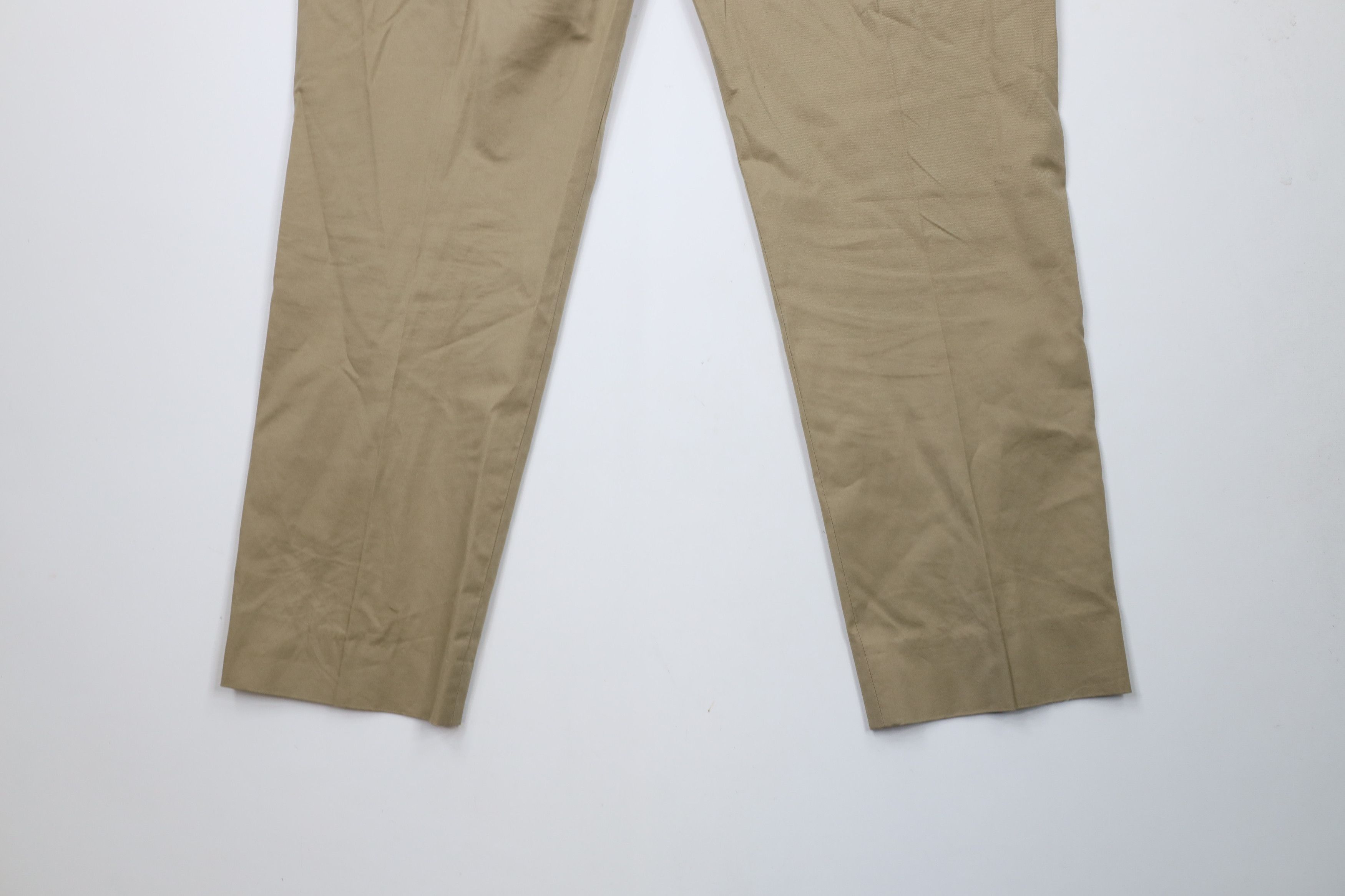 J.Crew × Vintage J Crew Bowery Classic Fit Flat Front Chino Pants Beige Size US 36 / EU 52 - 14 Thumbnail