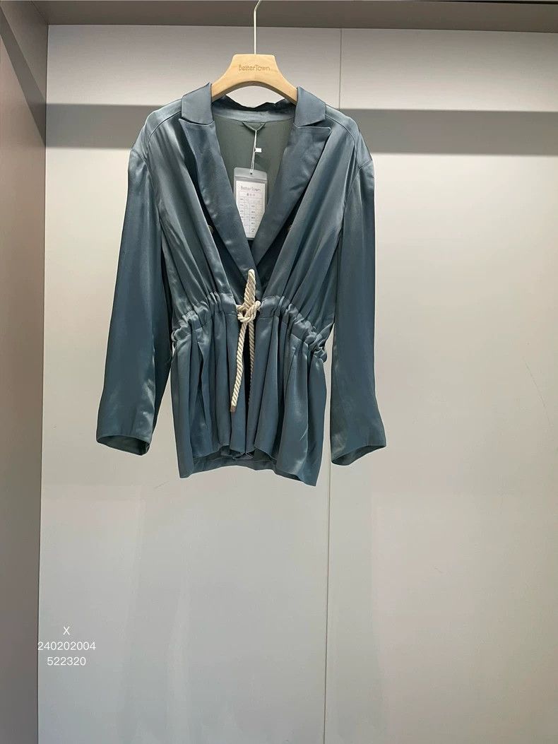 Brunello Cucinelli Brunello Cucinelli Gray Blue Blazer Size 38 - dmc Size US S / EU 44-46 / 1 - 1 Thumbnail