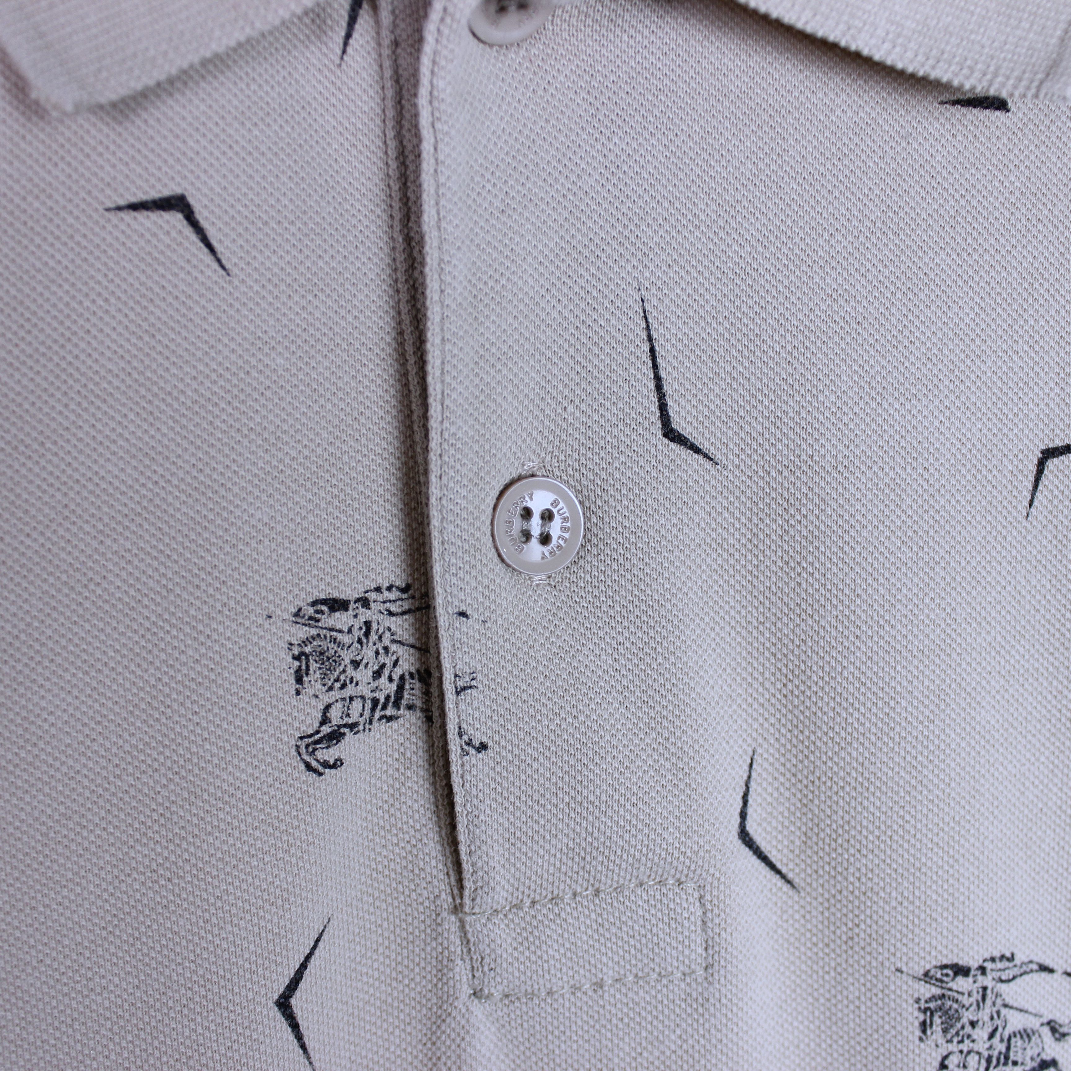Burberry Burberry polo monogram shirt S M beige Size US M / EU 48-50 / 2 - 5 Thumbnail