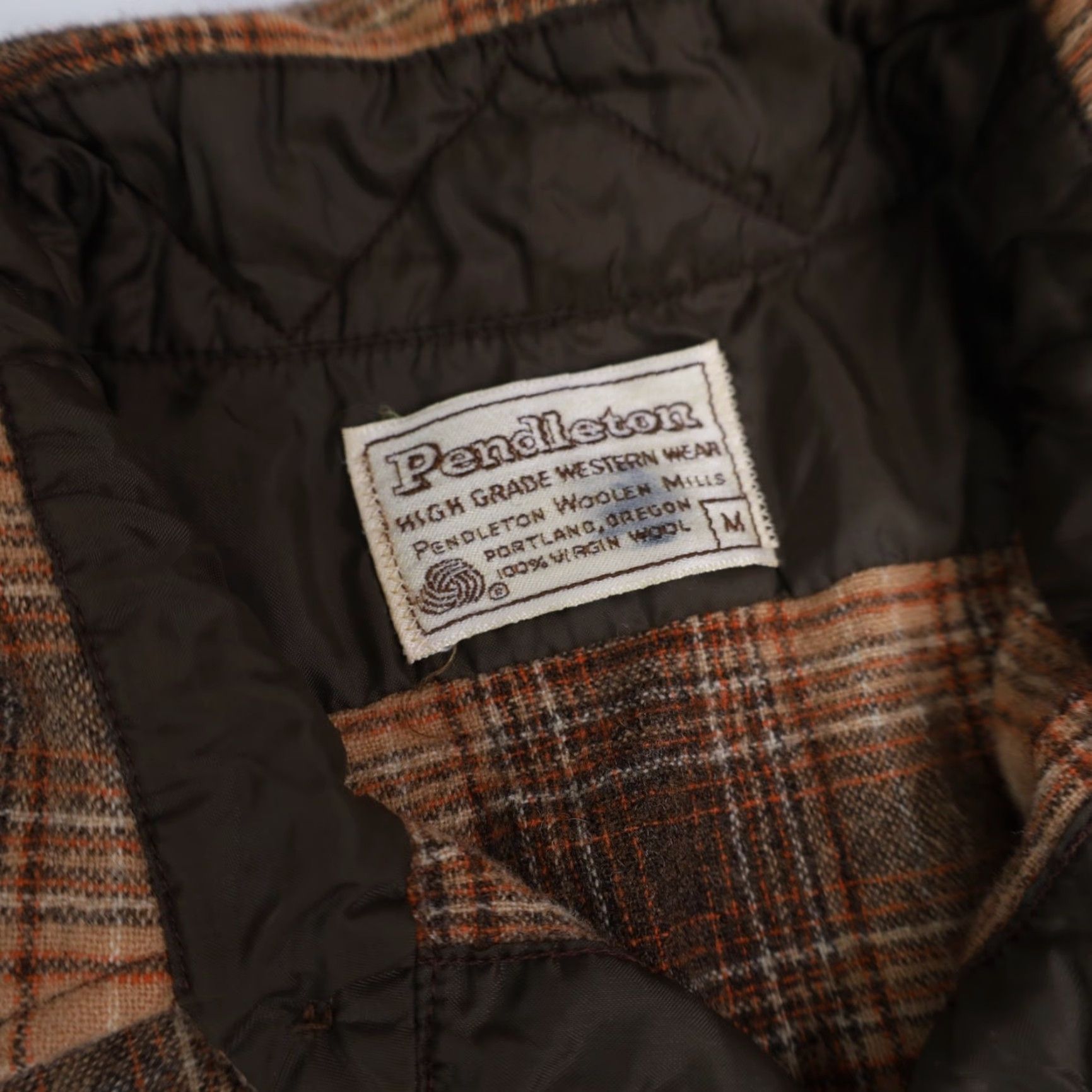 Pendleton VINTAGE Pendleton Mens Shirt Western Wool Pearl Snap Long Sleeve M Brown Men Size US M / EU 48-50 / 2 - 7 Thumbnail