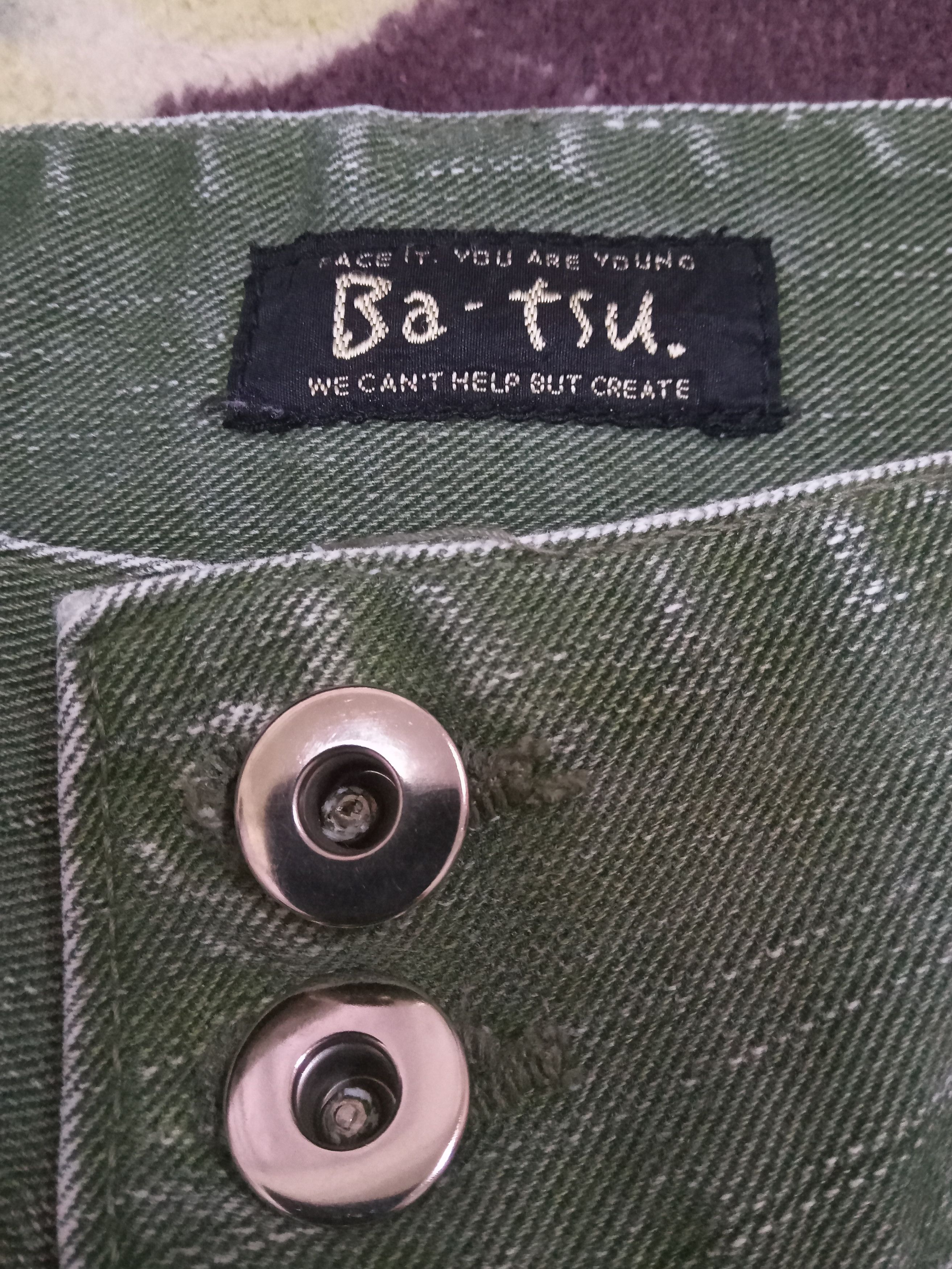 Other Ba - Tsu Batsu Buttons At Bottom Flare Pants Size 29" - 3 Thumbnail
