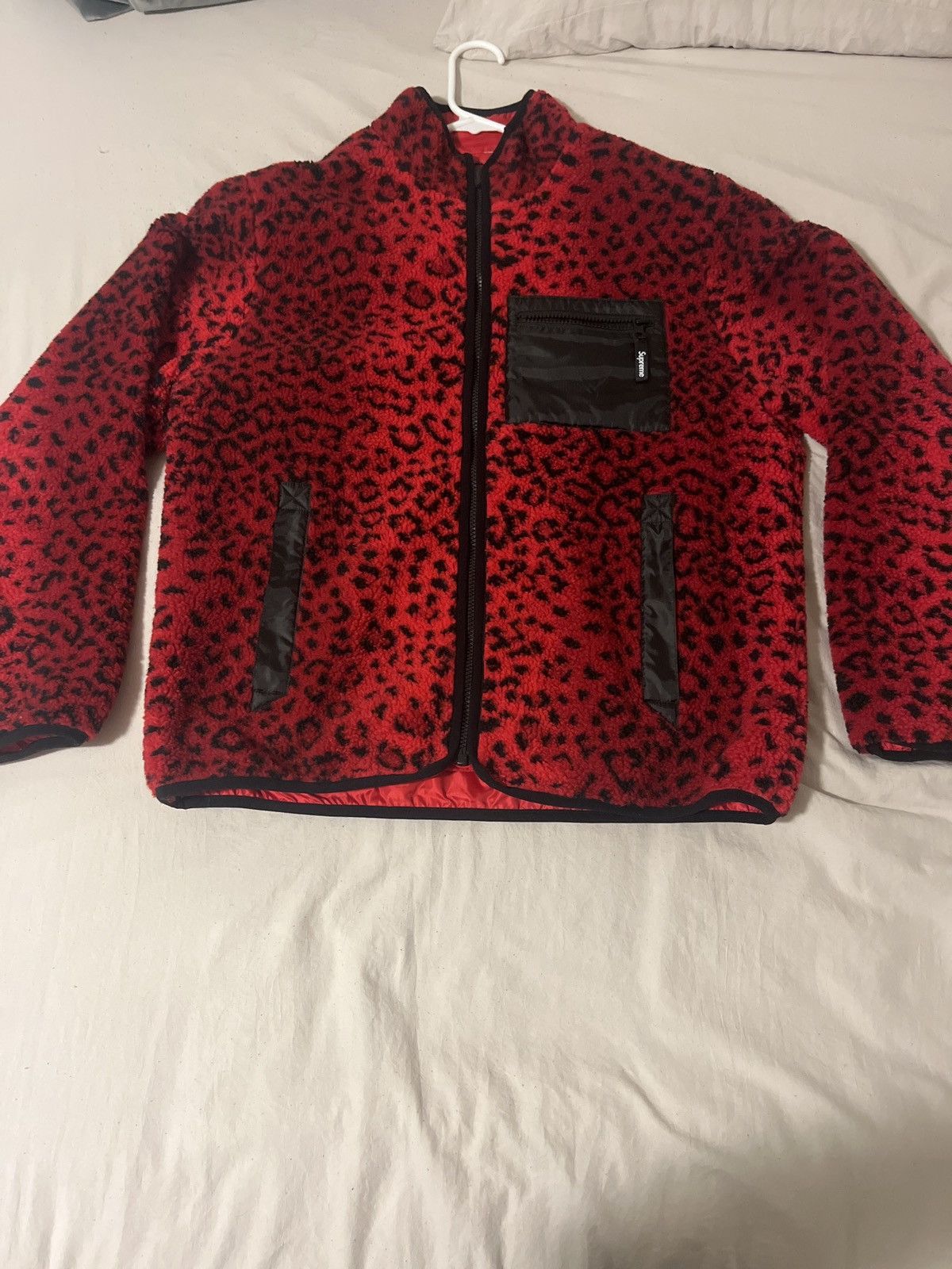 Nike × Supreme Supreme Nike Arc Corduroy hooded jacket red camo