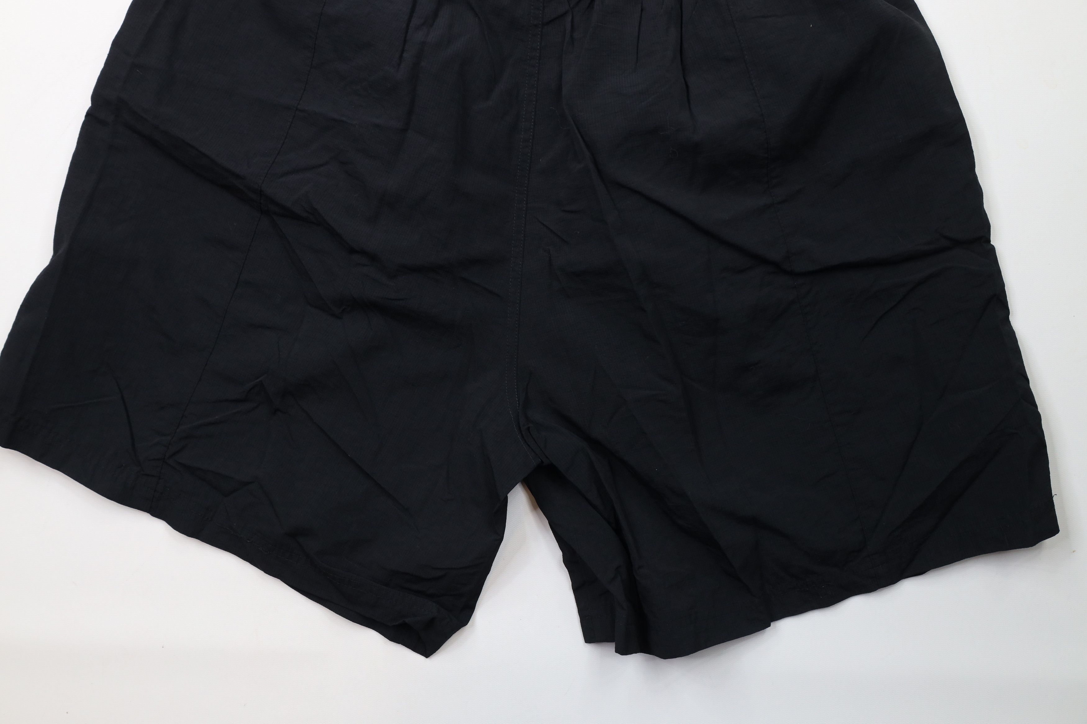 Reebok × Vintage Vintage 90s Reebok Spell Out Above Knee Shorts Black Nylon Size US 38 / EU 54 - 11 Thumbnail