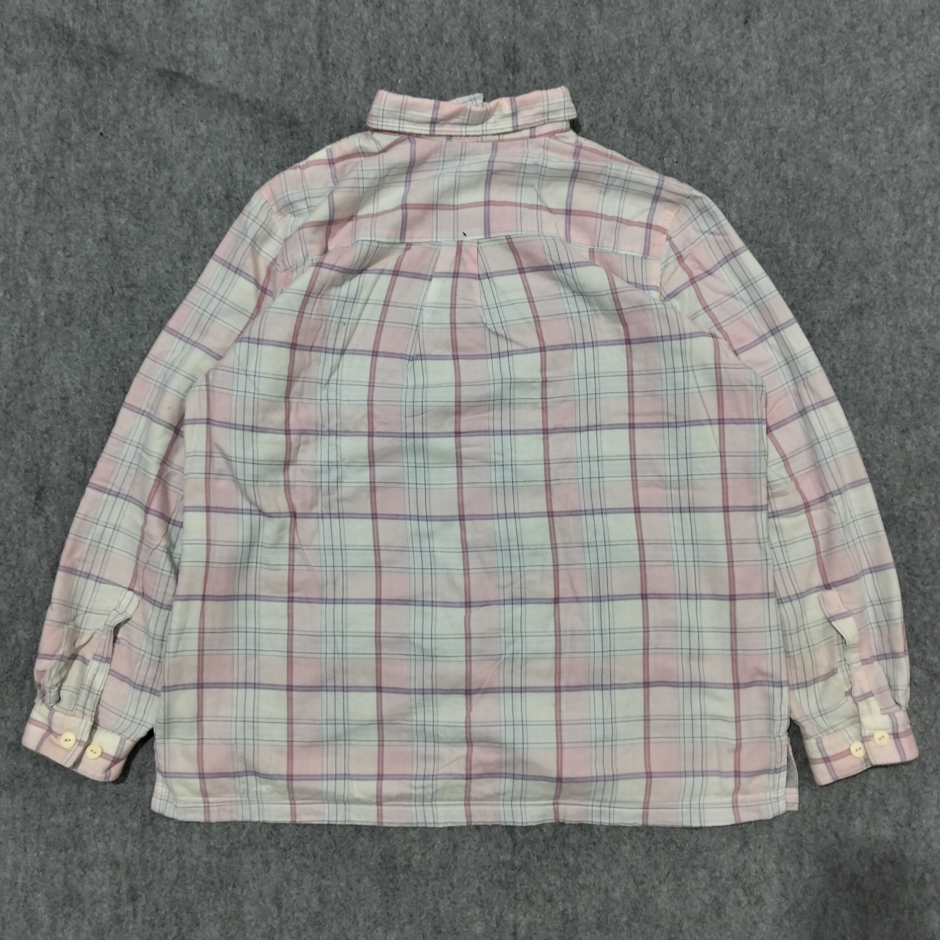 Flannel × L.L. Bean × Vintage 🔥 Vtg Y2K L.L. Bean Tartan checkered Flannel Sherpa Shirt Size US XL / EU 56 / 4 - 11 Thumbnail