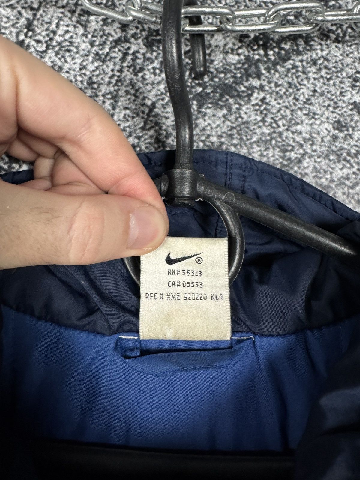 Nike Men’s Nike Vintage 90s Blue Nylon Anorak Jacket Size S Size US S / EU 44-46 / 1 - 8 Thumbnail